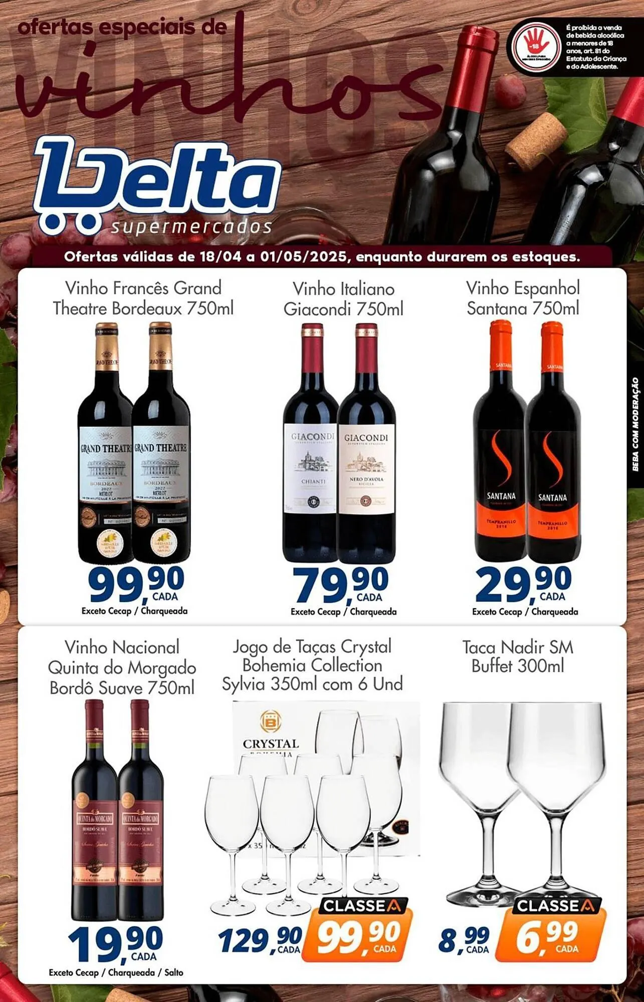 Encarte de Catálogo Delta Supermercados 18 de abril até 1 de maio 2025 - Pagina 1