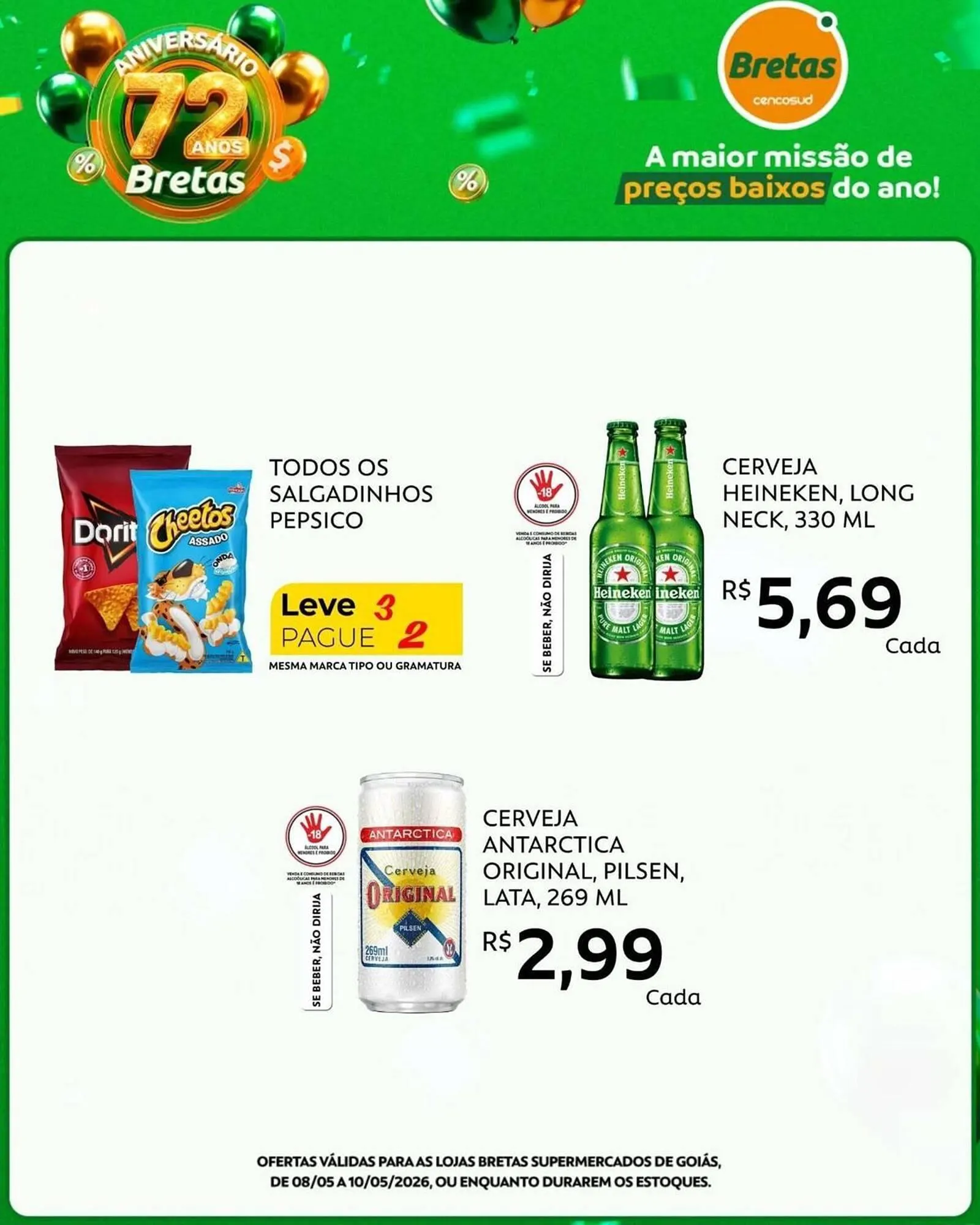 Encarte de Catálogo Supermercados Bretas 8 de maio até 10 de maio 2026 - Pagina 4