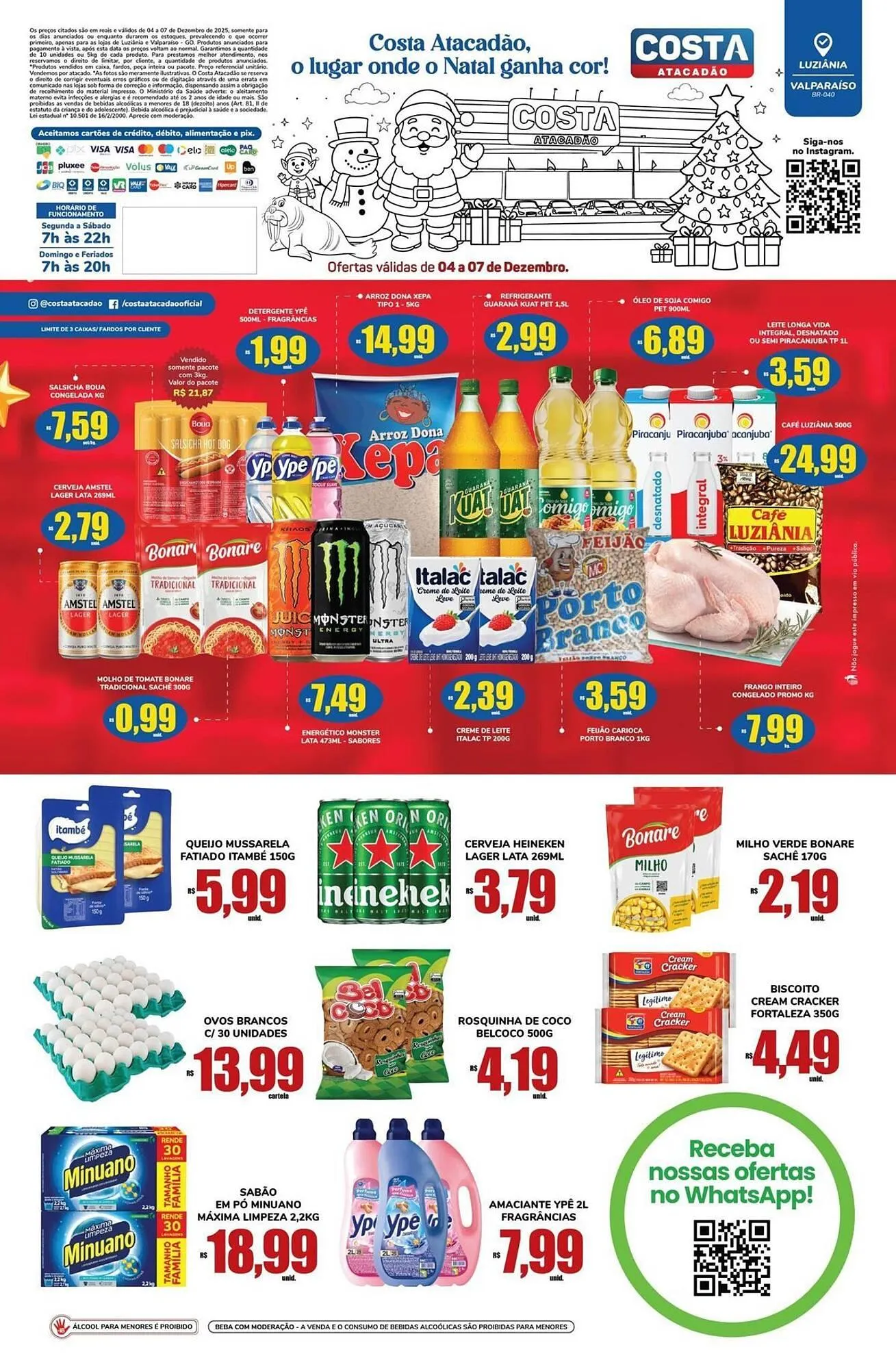 Encarte de Tabloide Costa Atacadão 4 de dezembro até 7 de dezembro 2025 - Pagina 2