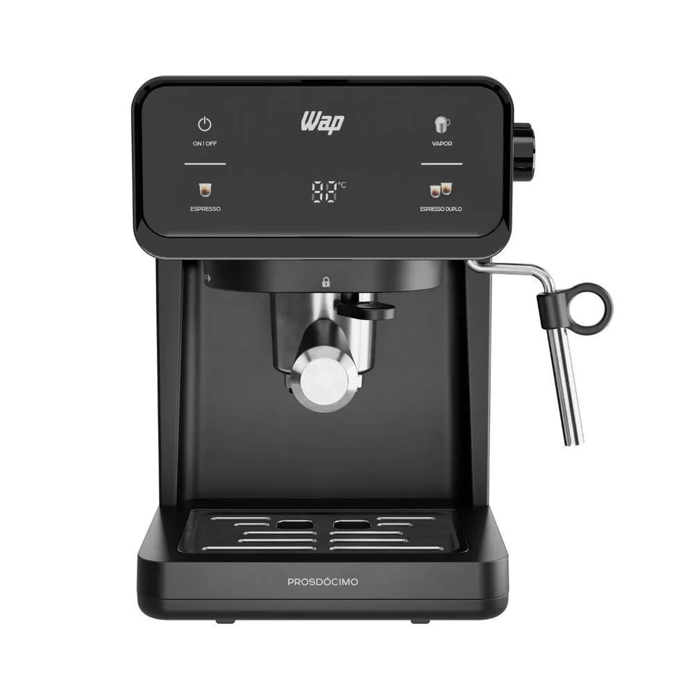 Cafeteira Espresso Digital WAP compatível com Café em Pó e Cápsula