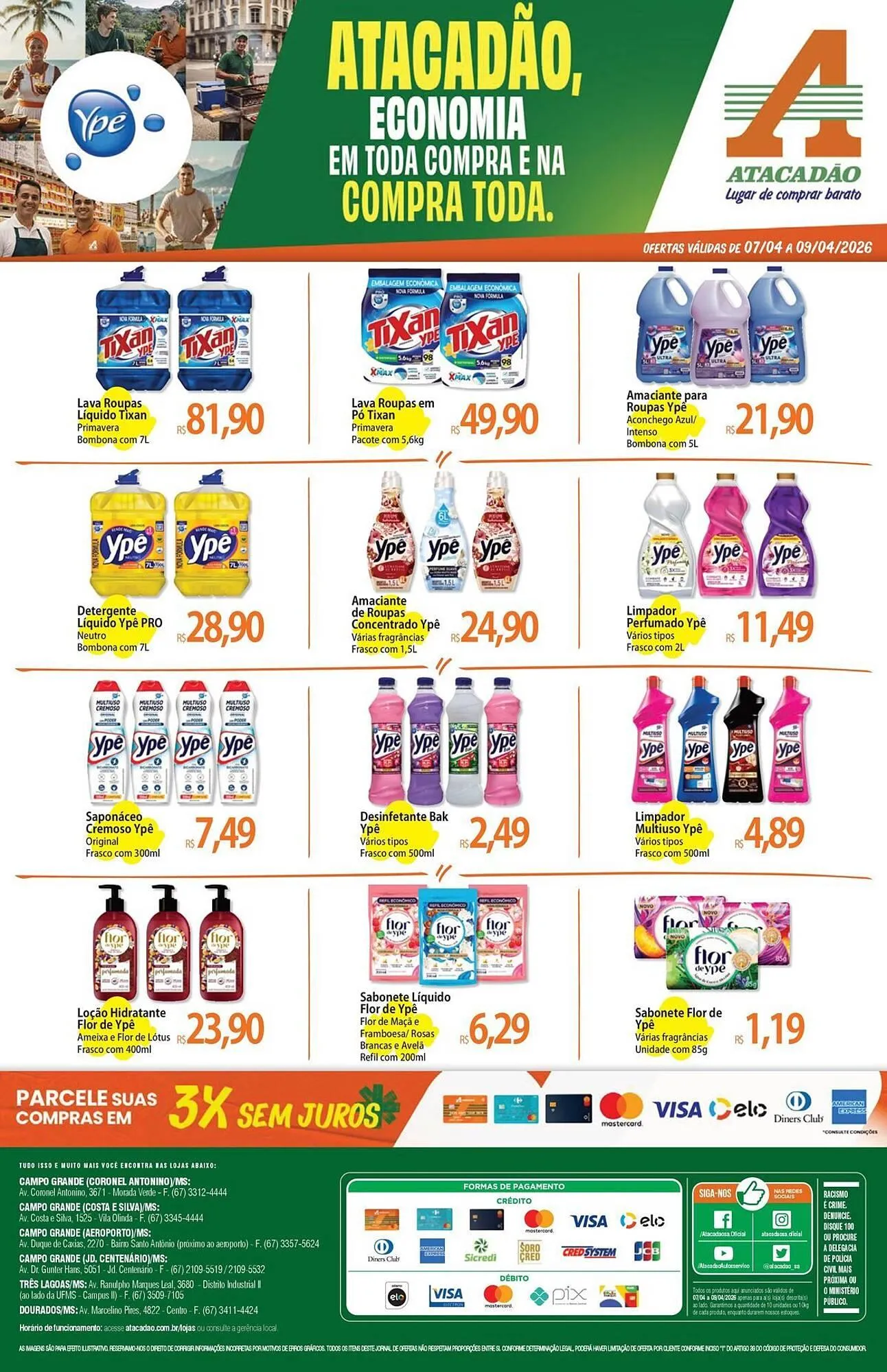 Encarte de Folheto Atacadão 7 de abril até 9 de abril 2026 - Pagina 1