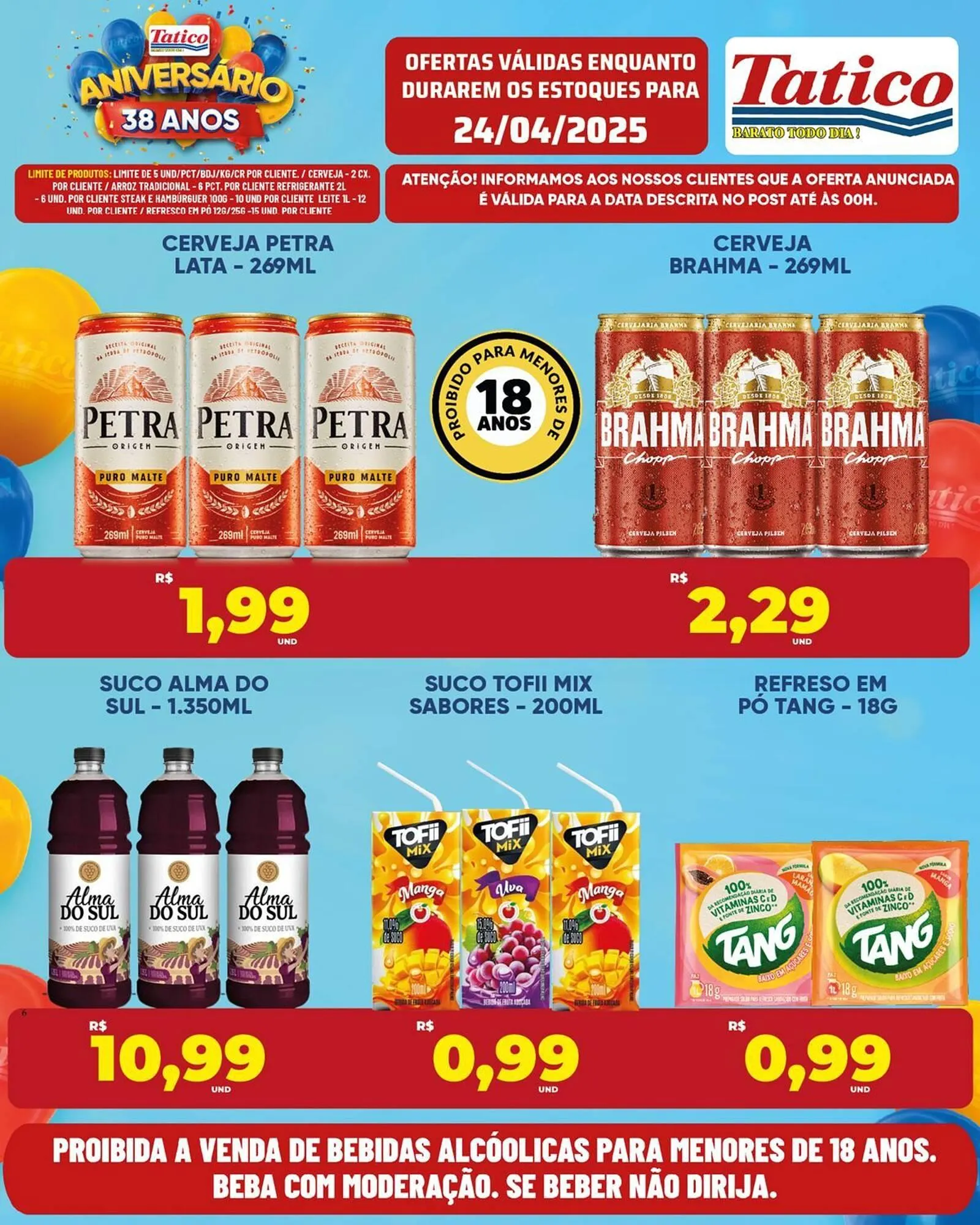 Encarte de Catálogo Tatico 24 de abril até 28 de abril 2025 - Pagina 18