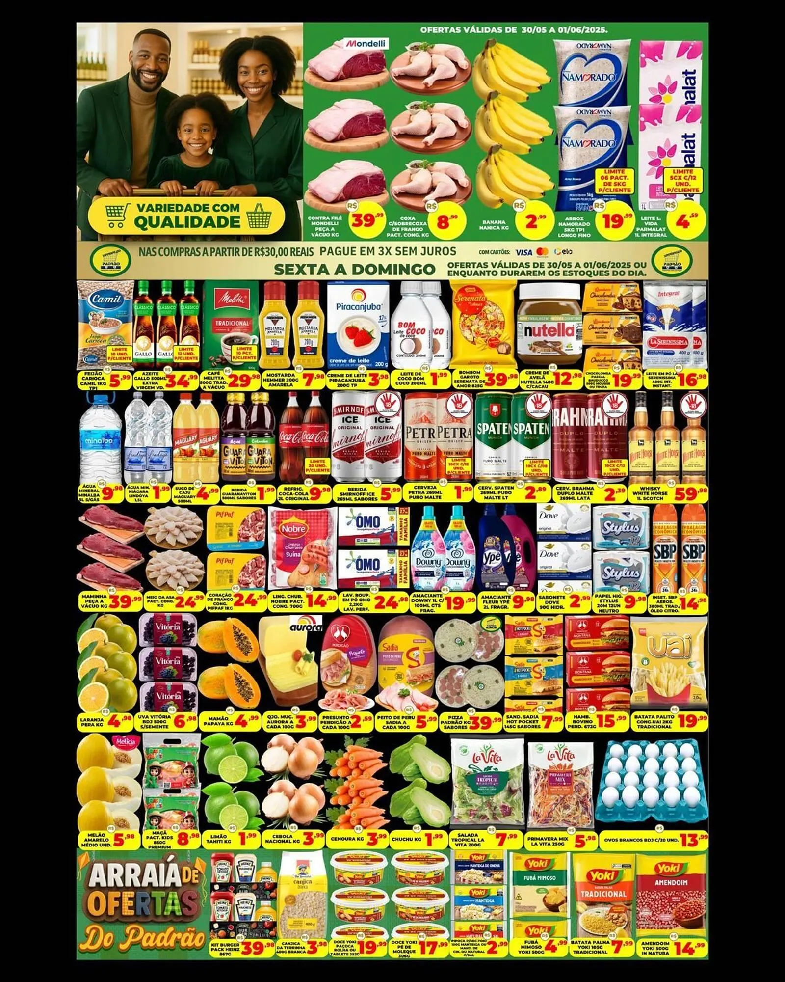 Encarte de Catálogo Supermercado Padrão 30 de maio até 1 de junho 2025 - Pagina 1