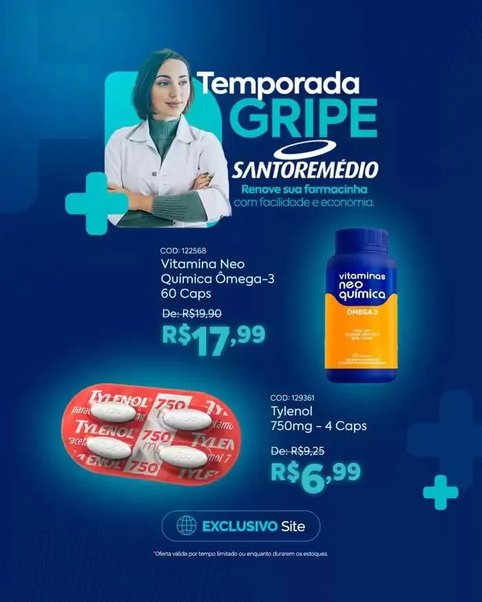 Encarte de Encarte Drogarias Santo Remedio 8 de abril até 16 de abril 2025 - Pagina 7