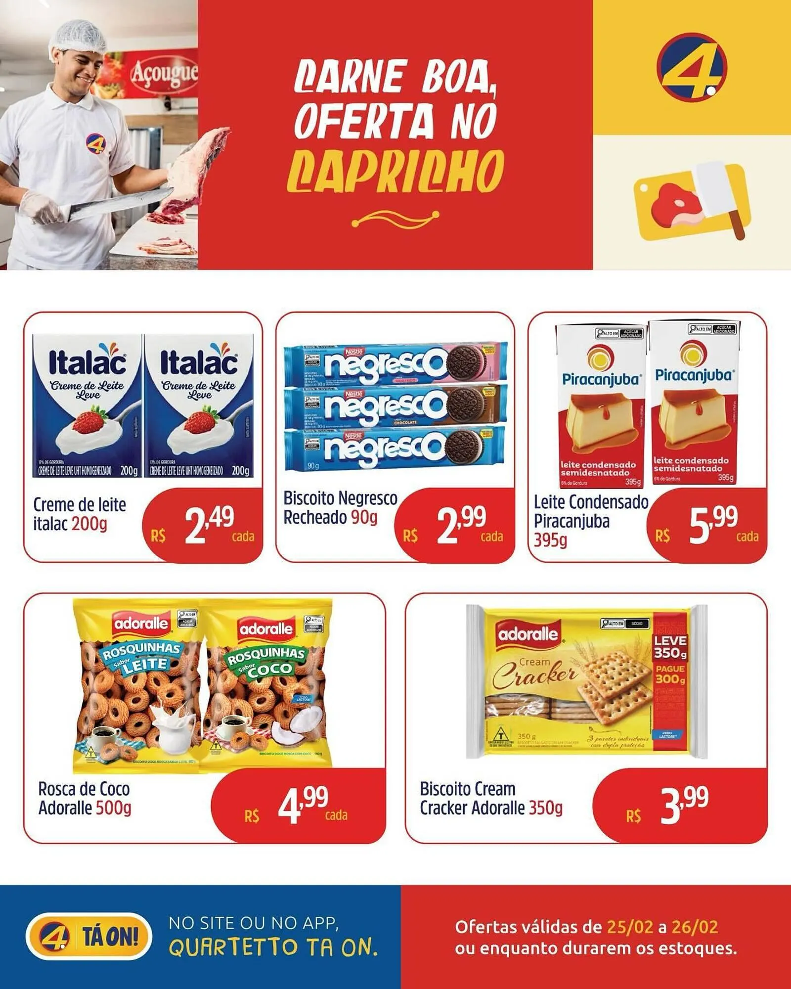 Encarte de Catálogo Quartetto Supermercados 25 de fevereiro até 26 de fevereiro 2026 - Pagina 5