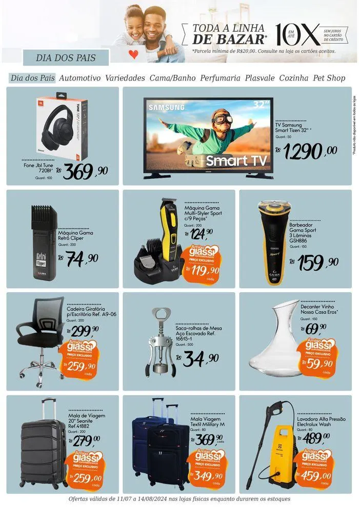 Encarte de Bazar & Eletro Giassi 11 de julho até 14 de agosto 2024 - Pagina 6