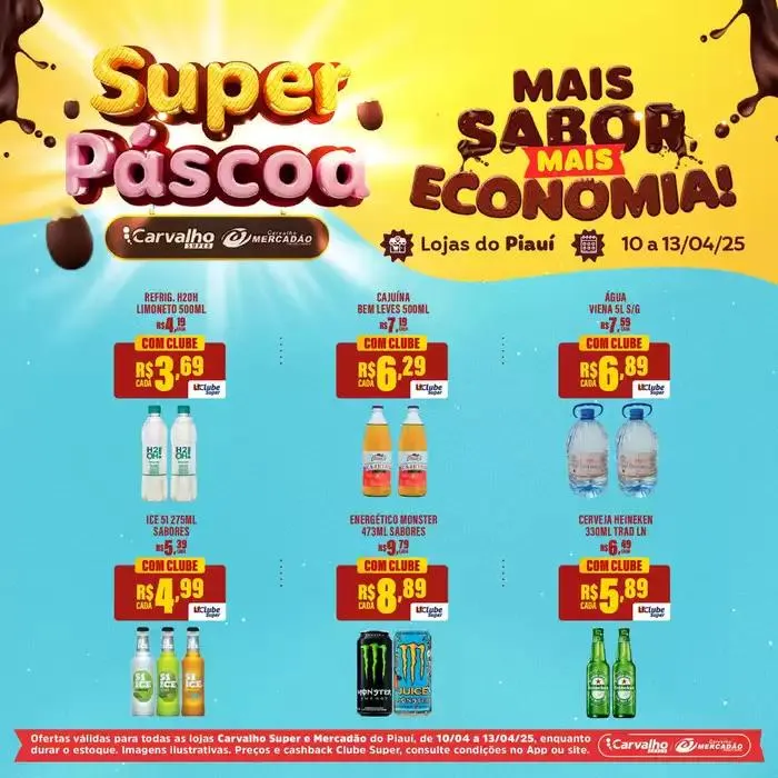 Encarte de Encarte Carvalho Supermercado 10 de abril até 13 de abril 2025 - Pagina 4