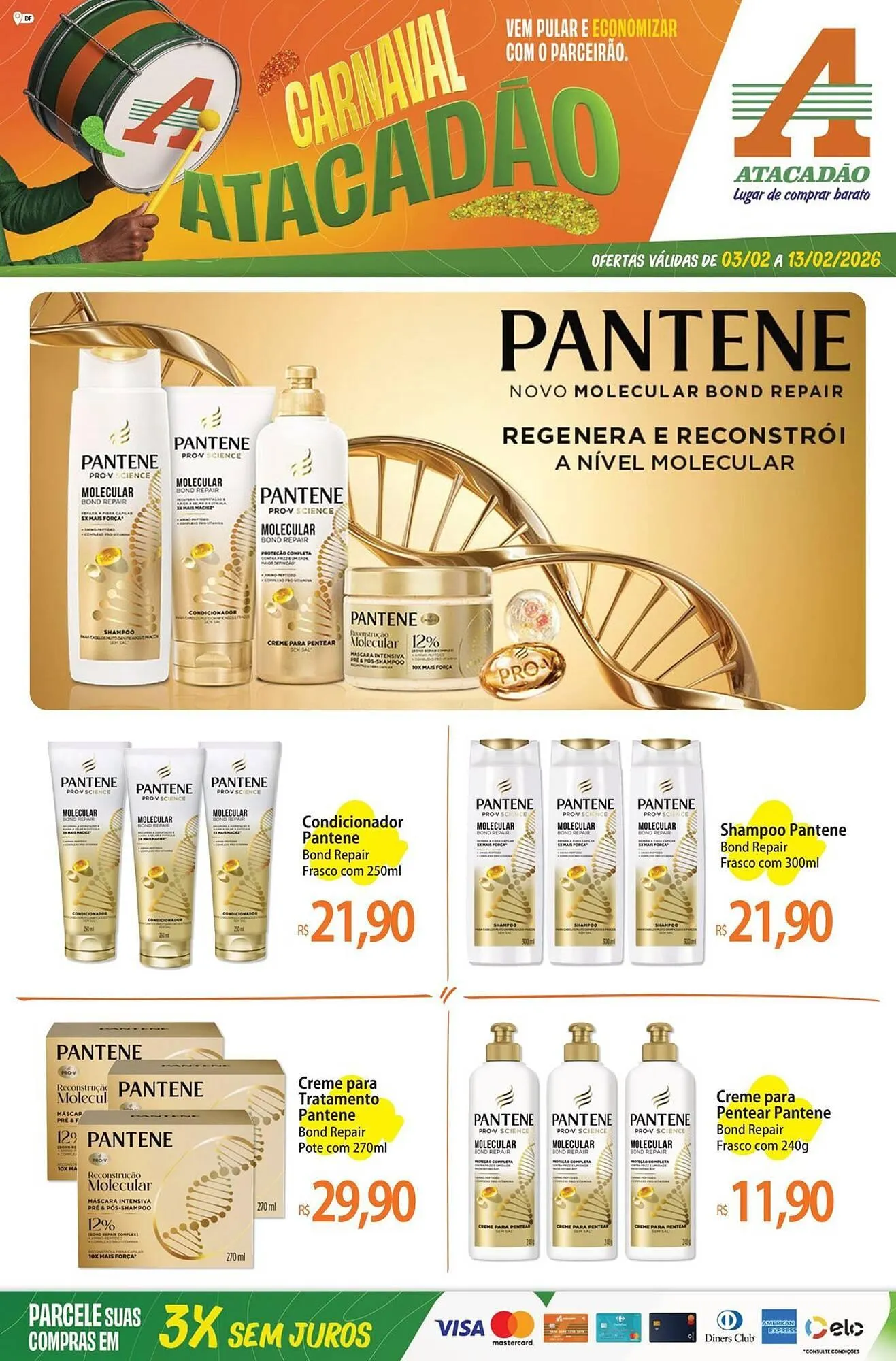 Encarte de Folheto Atacadão 3 de fevereiro até 13 de fevereiro 2026 - Pagina 1