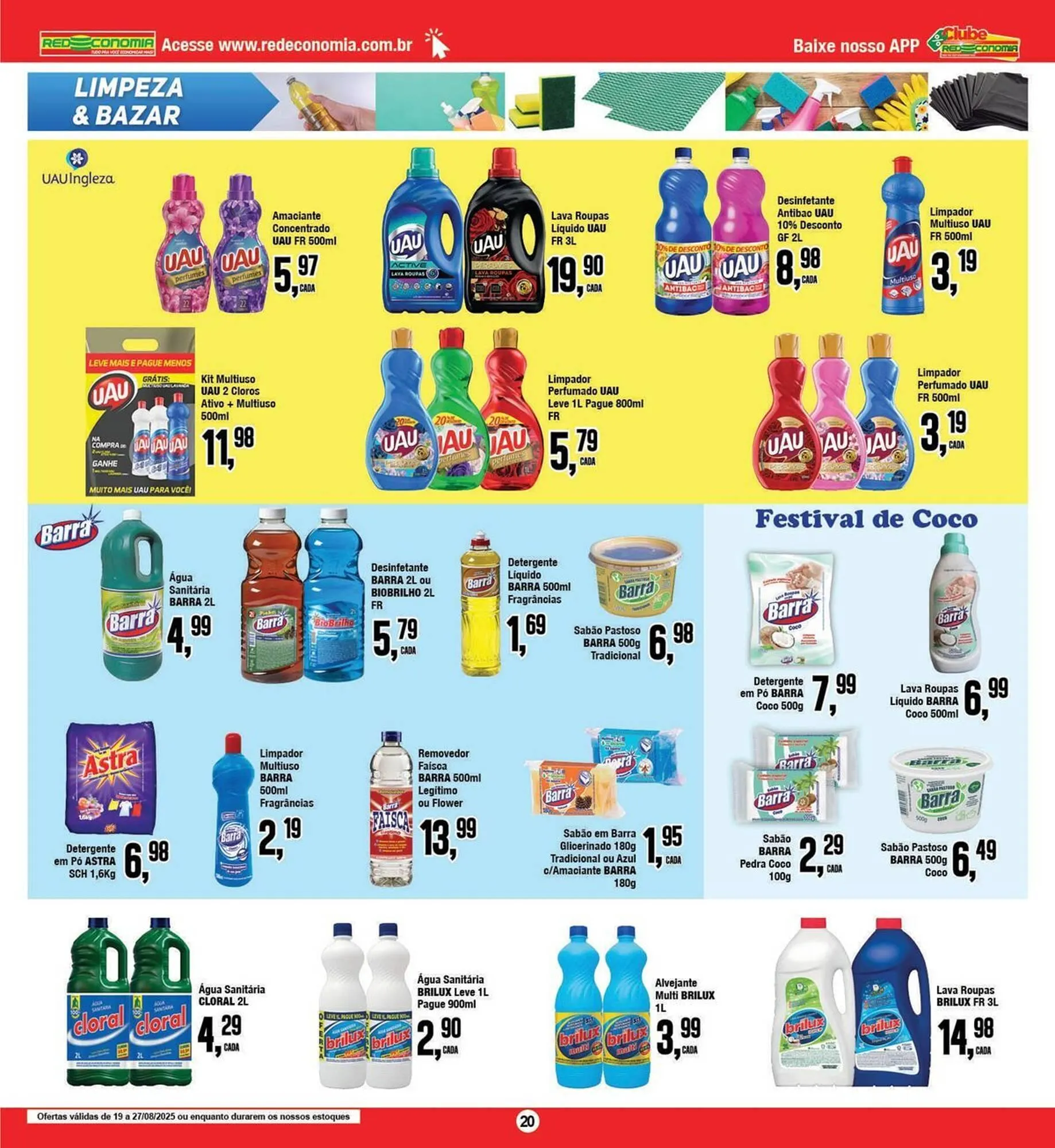 Encarte de Catálogo Rede Economia 20 de agosto até 27 de agosto 2025 - Pagina 20