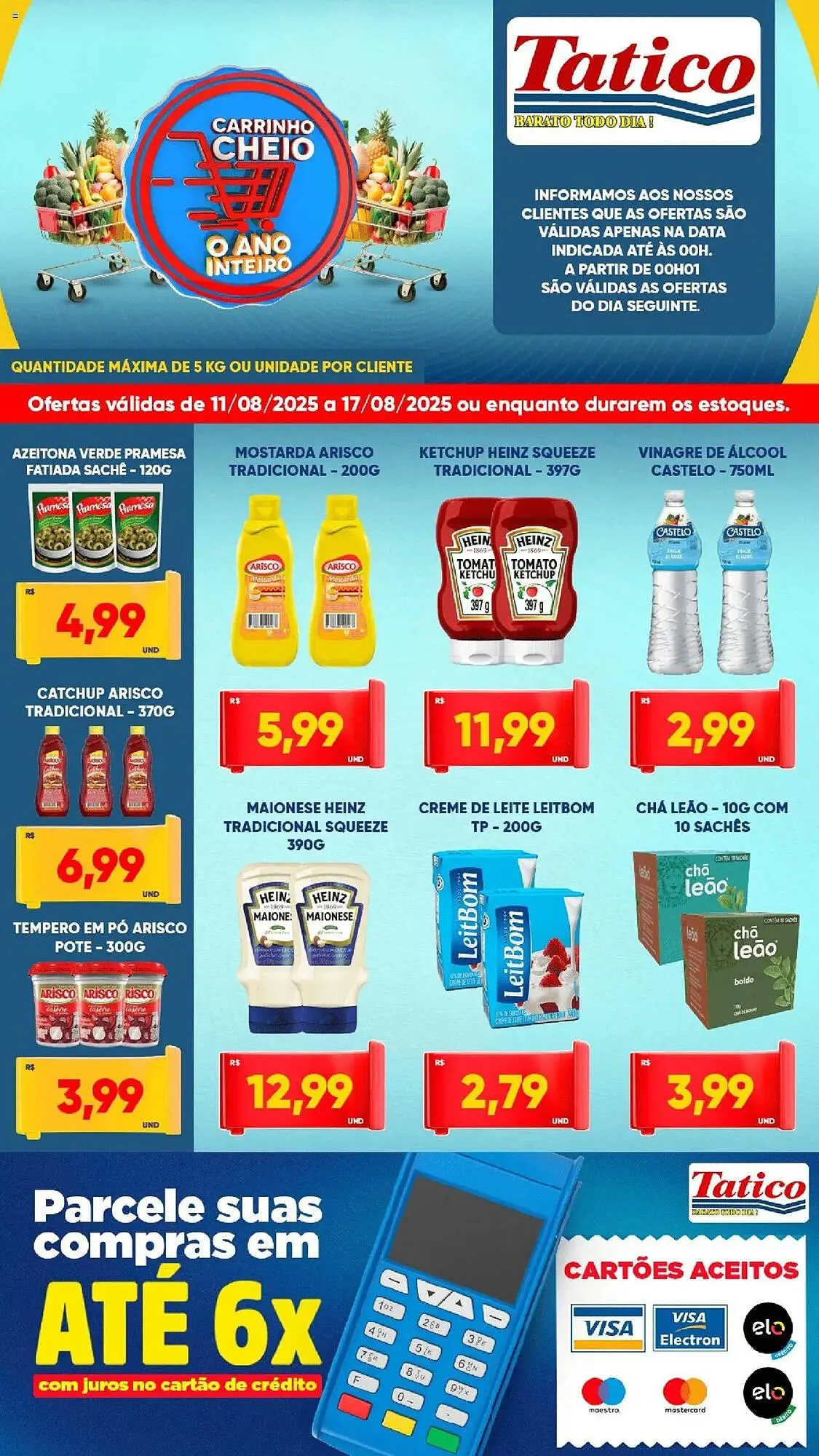 Encarte de Catálogo Tatico 11 de agosto até 18 de agosto 2025 - Pagina 3