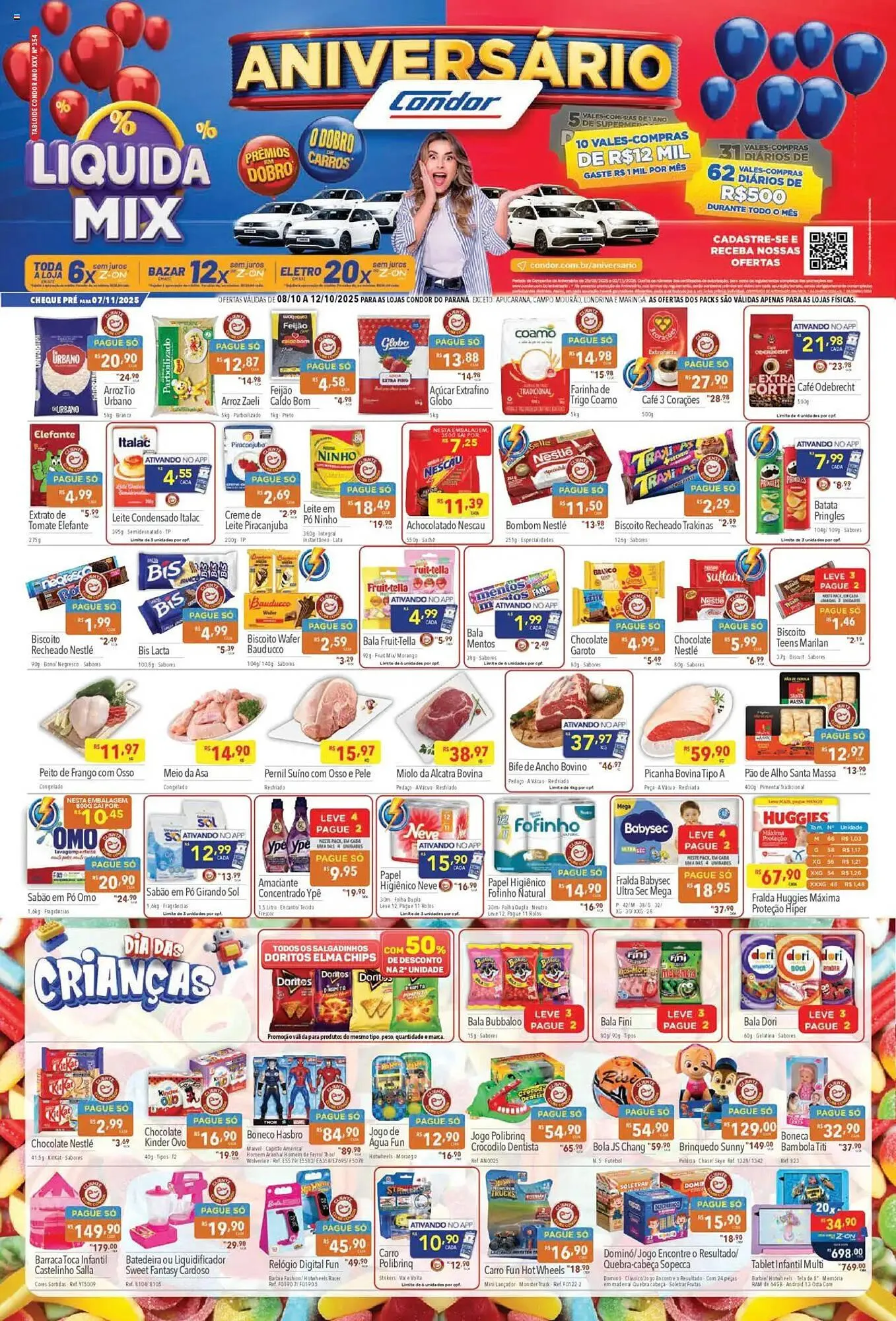 Encarte de Catálogo Supermercados Condor 8 de outubro até 13 de outubro 2025 - Pagina 1