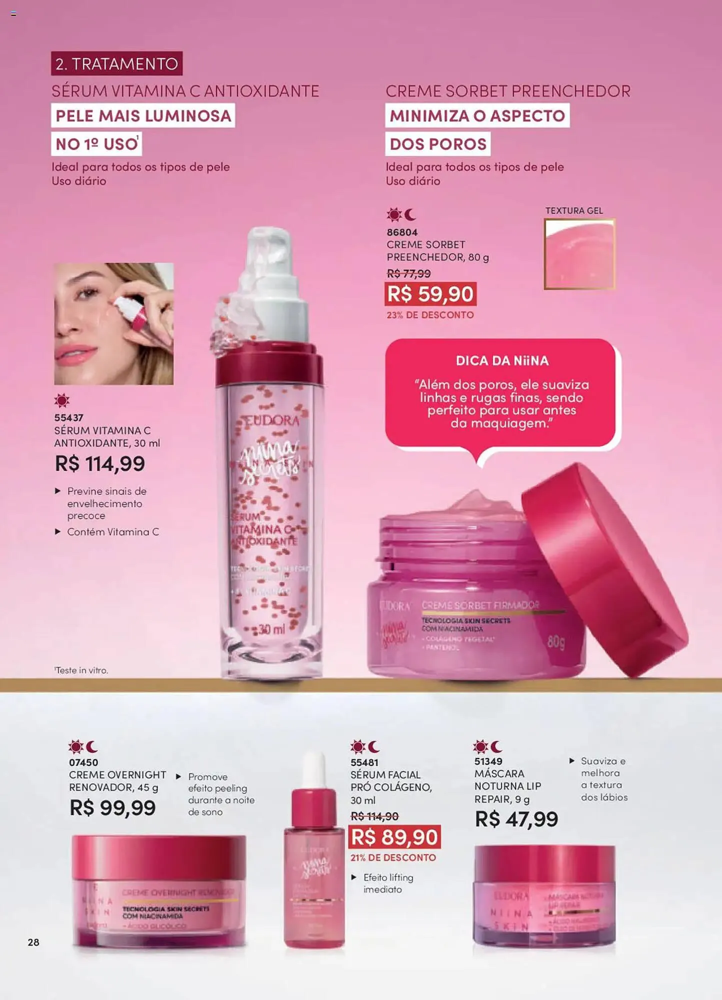 Encarte de Catálogo Eudora 8 de setembro até 3 de outubro 2025 - Pagina 28