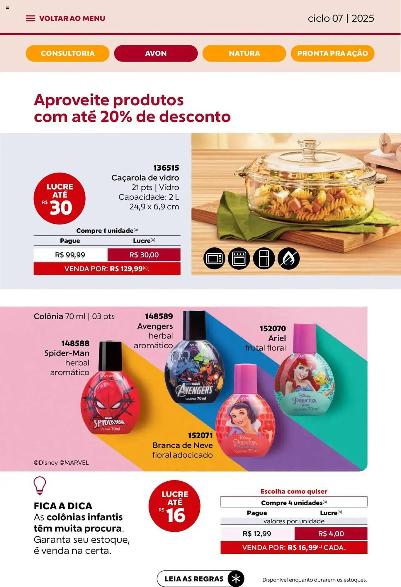 Encarte de Catálogo Avon 3 de abril até 1 de maio 2025 - Pagina 40