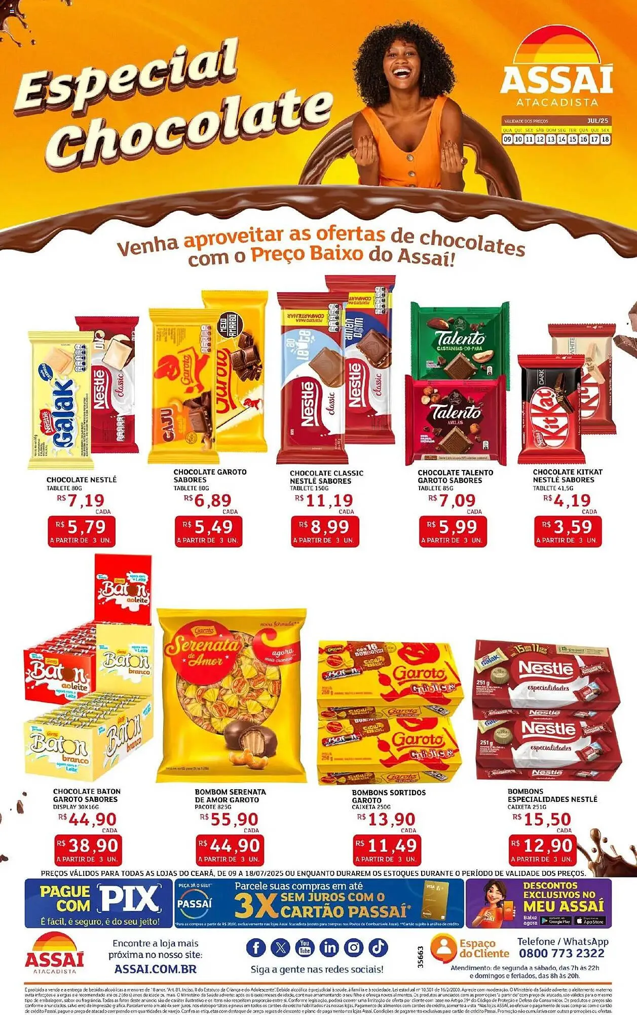 Encarte de Catálogo Assaí Atacadista 9 de julho até 18 de julho 2025 - Pagina 1