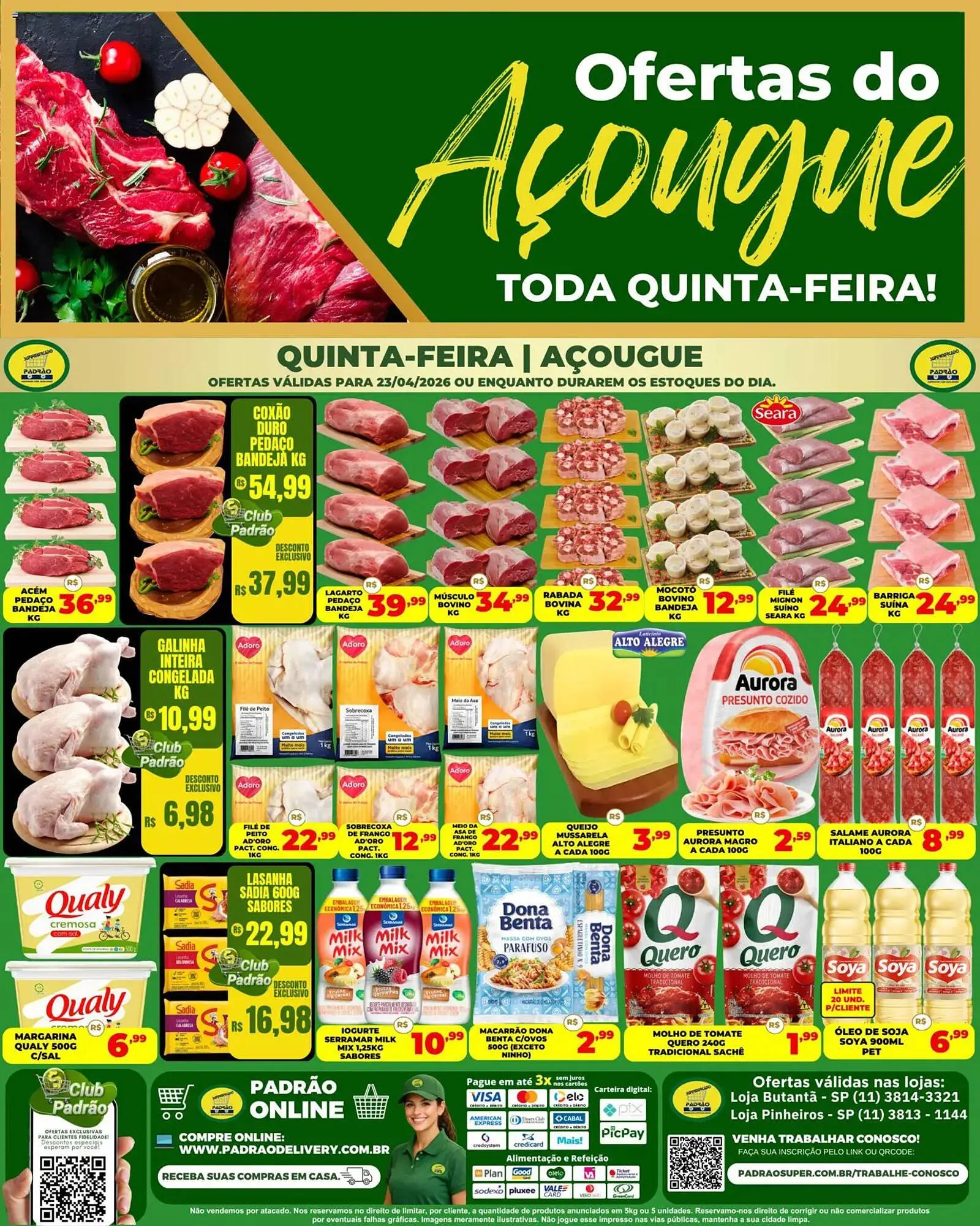 Encarte de Folheto Supermercado Padrão 23 de abril até 24 de abril 2026 - Pagina 1