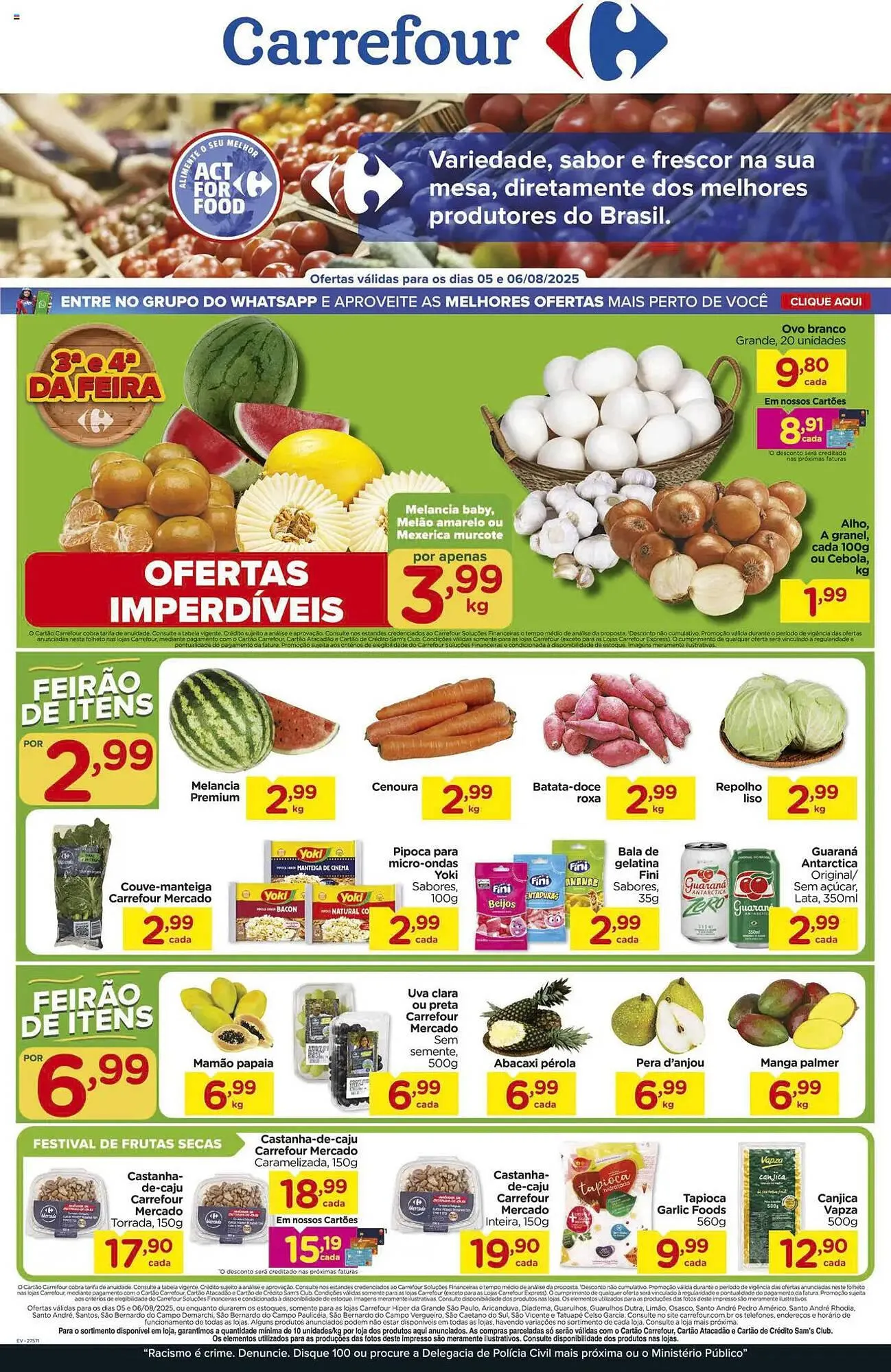 Encarte de Catálogo Carrefour 5 de agosto até 6 de agosto 2025 - Pagina 1