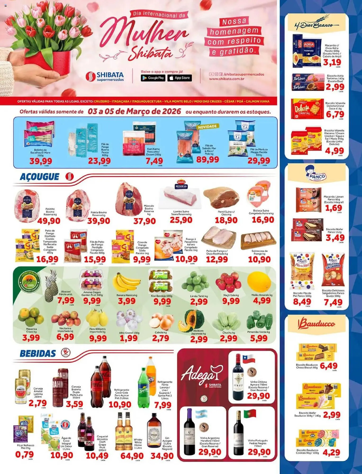 Encarte de Folheto Shibata Supermercados 3 de março até 6 de março 2026 - Pagina 1