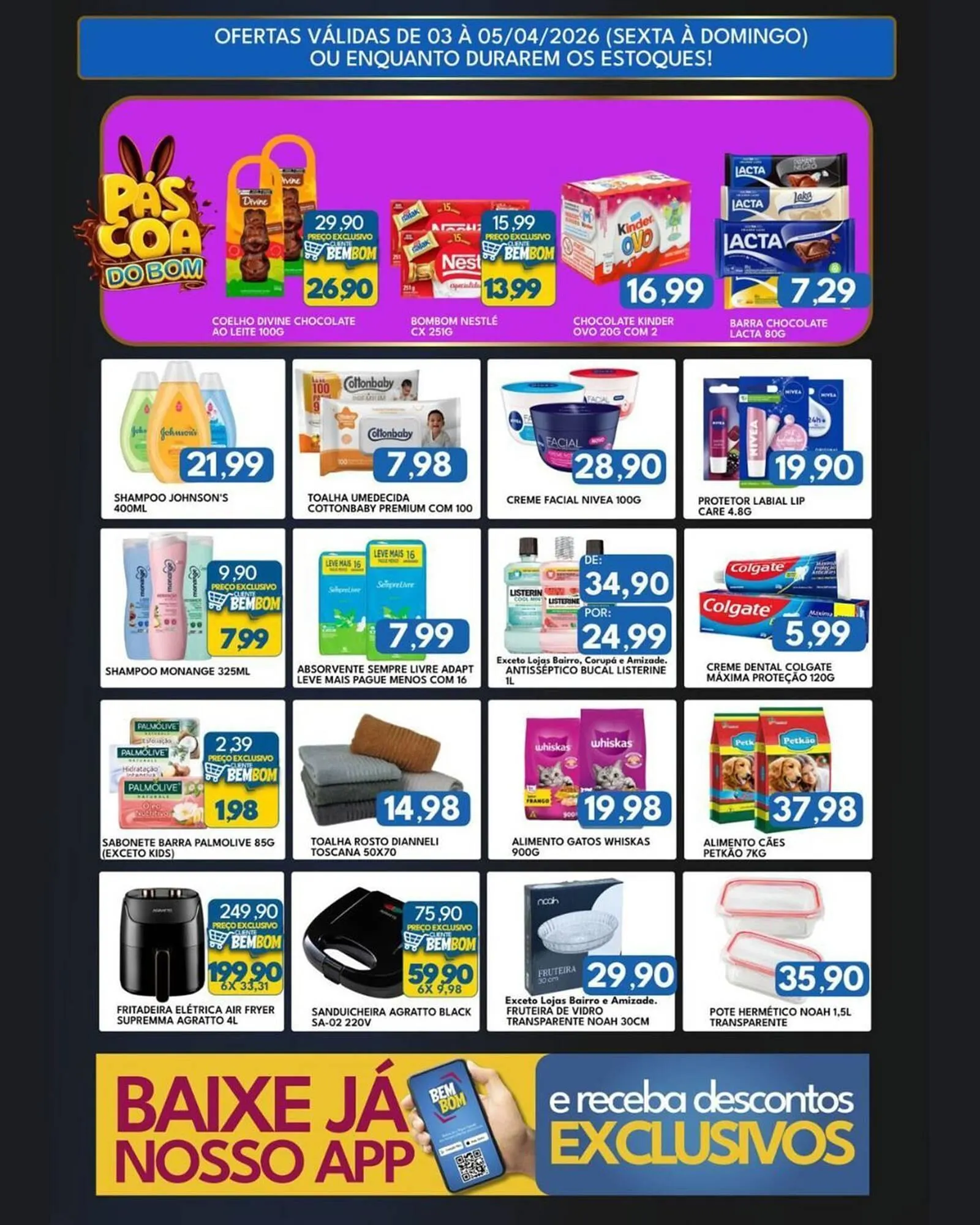 Encarte de Catálogo Rancho Bom Supermercados 3 de abril até 5 de abril 2026 - Pagina 3