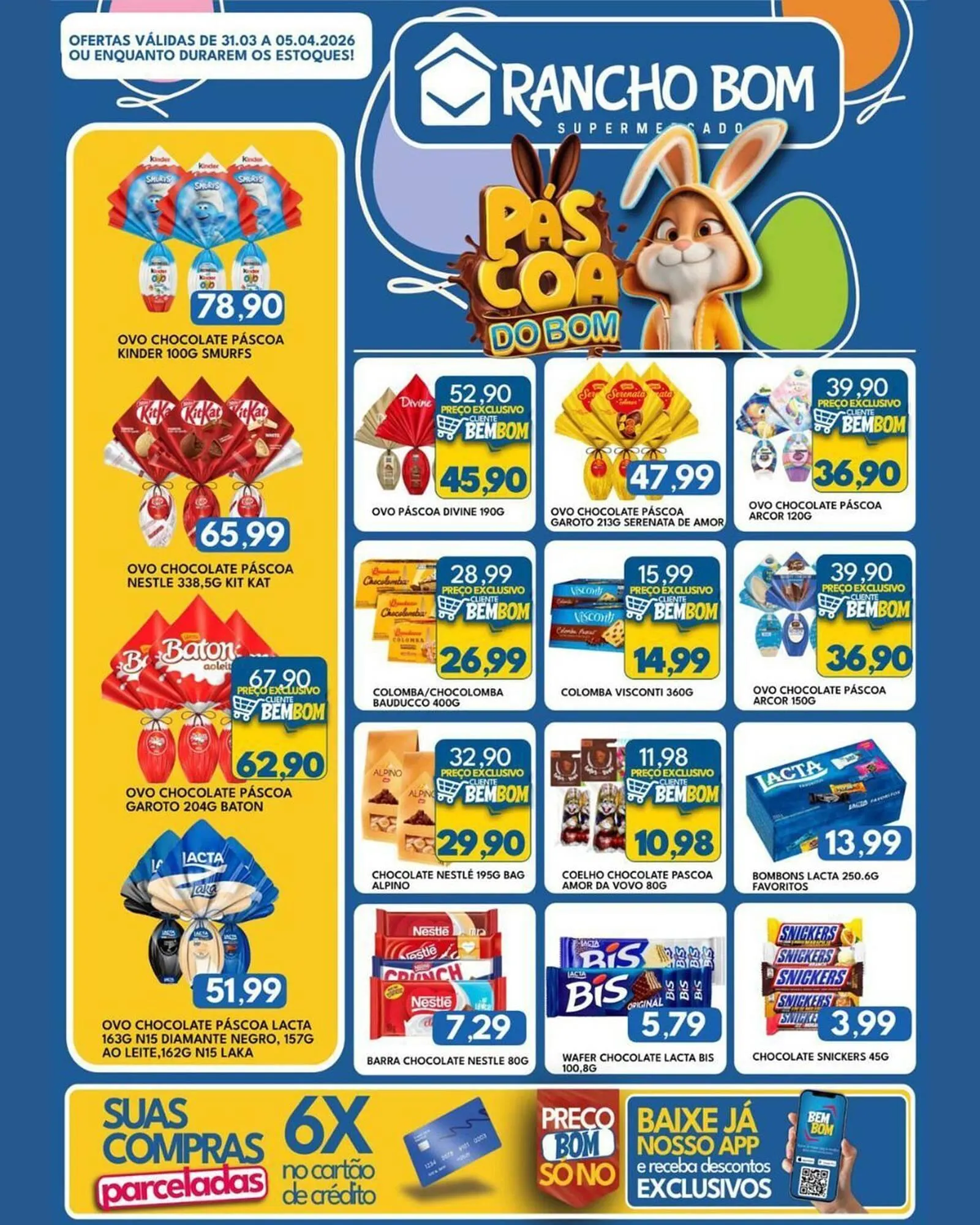 Encarte de Catálogo Rancho Bom Supermercados 31 de março até 5 de abril 2026 - Pagina 1