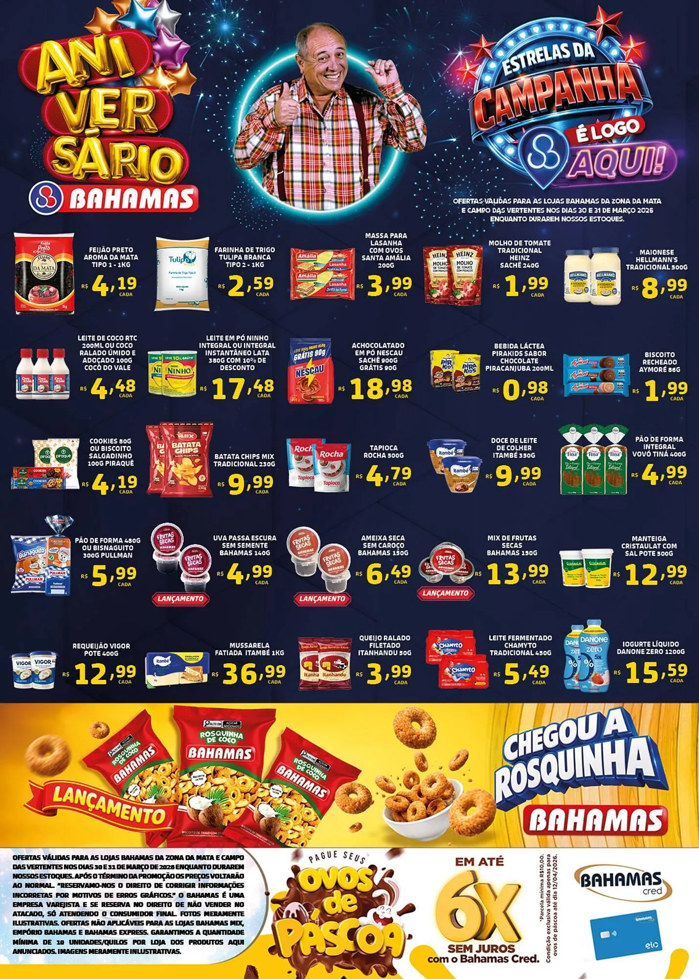 Encarte de Catálogo Bahamas Supermercados 30 de março até 31 de março 2026 - Pagina 1