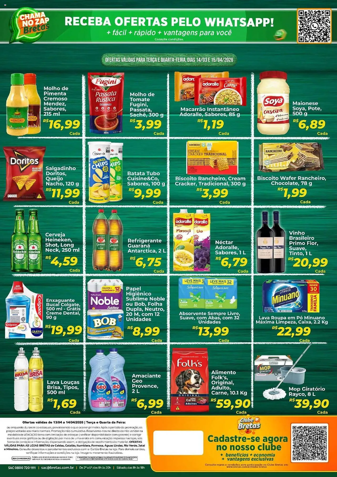 Encarte de Catálogo Supermercados Bretas 14 de abril até 16 de abril 2026 - Pagina 2