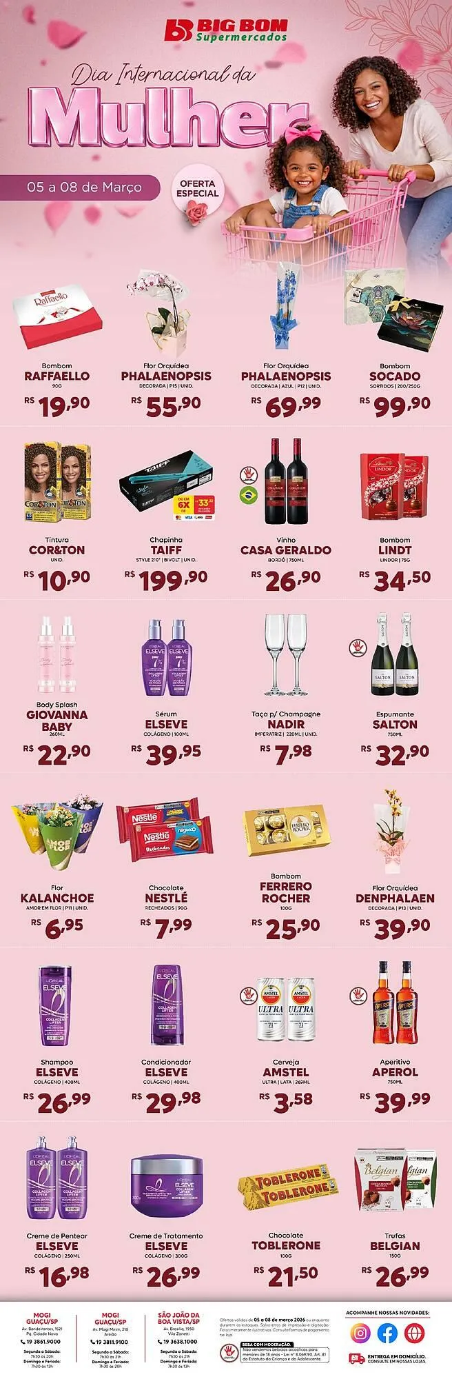 Encarte de Catálogo Big Bom Supermercados 6 de março até 8 de março 2026 - Pagina 1