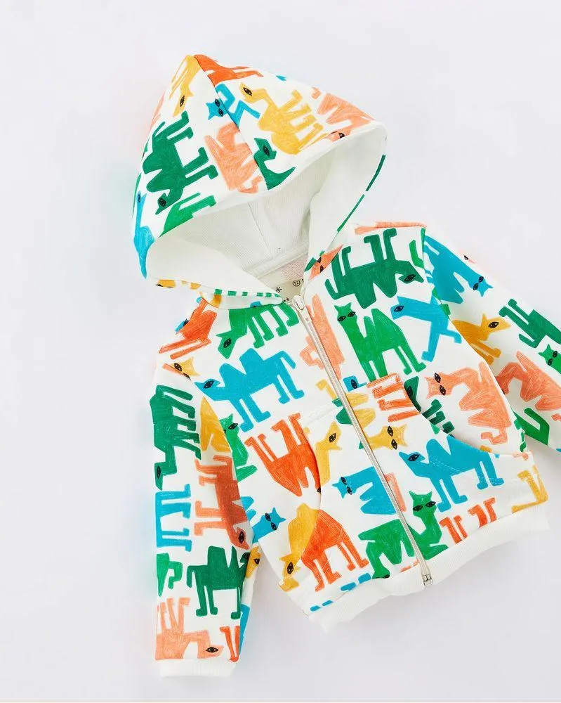 Moletom Bebe Capuz Camelos