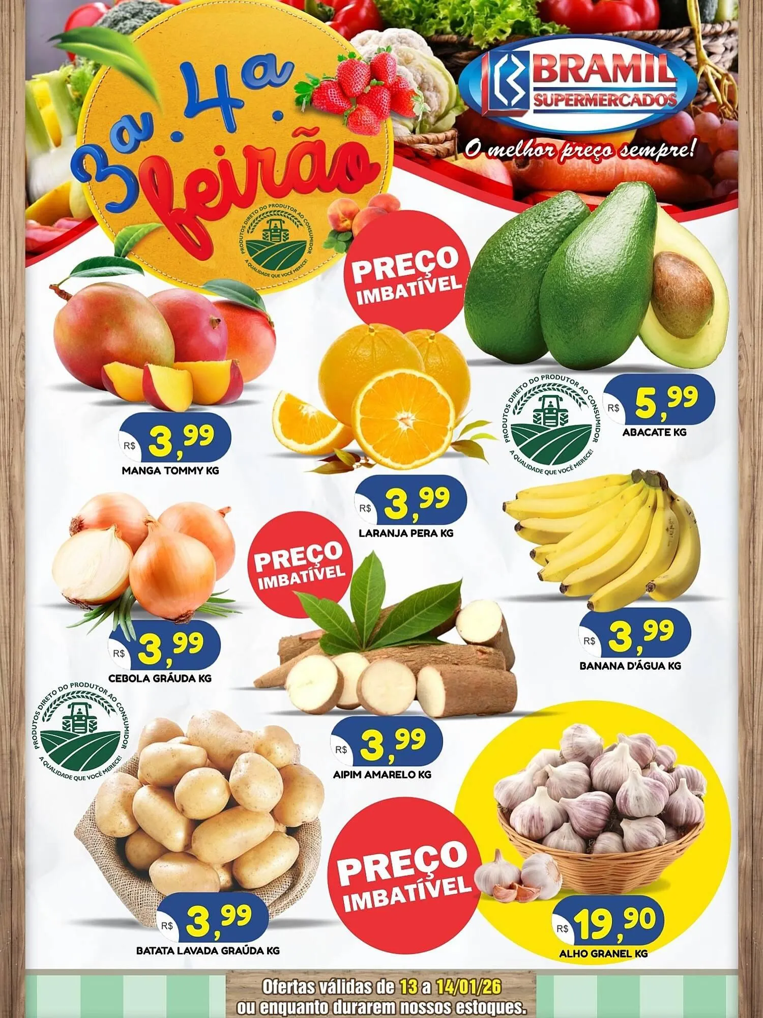 Encarte de Encarte Bramil Supermercados 13 de janeiro até 14 de janeiro 2026 - Pagina 1