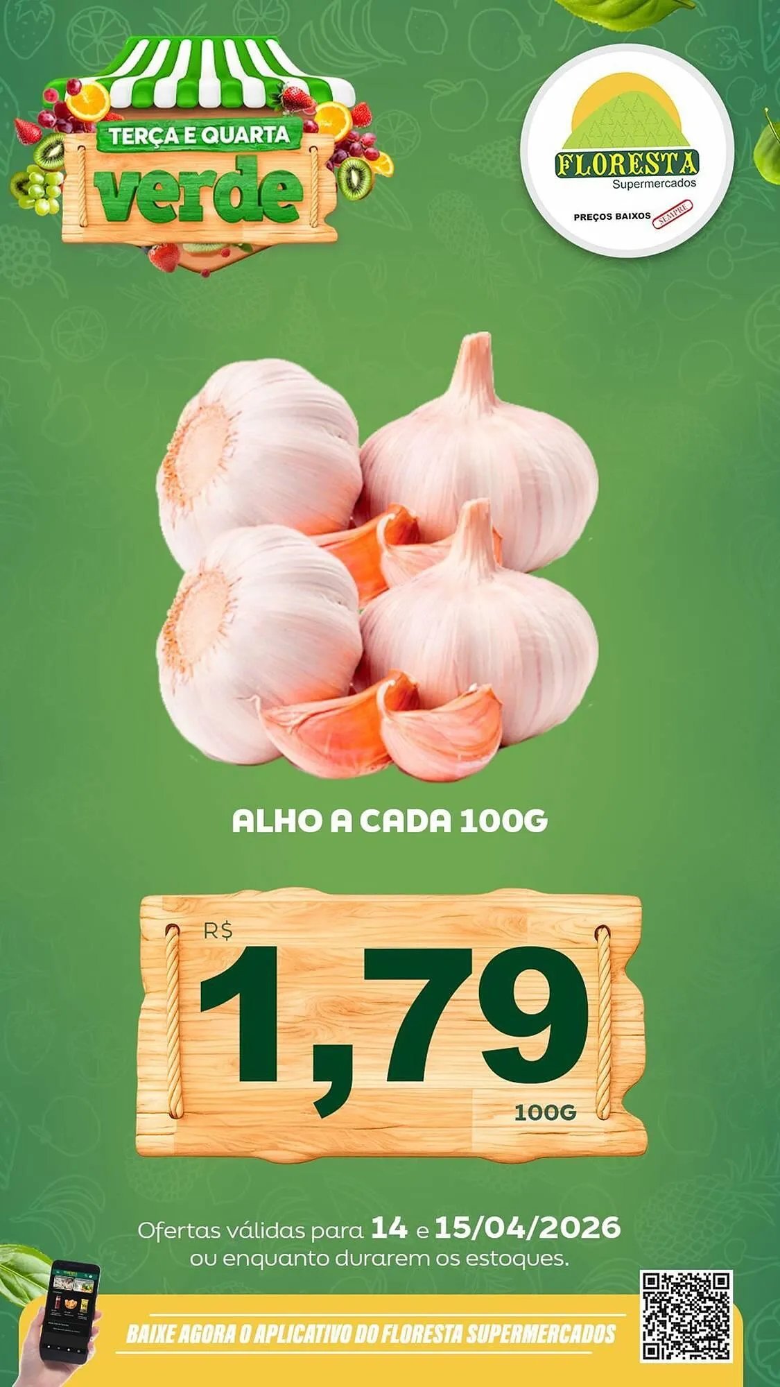 Encarte de Catálogo Floresta Supermercados 14 de abril até 15 de abril 2026 - Pagina 1