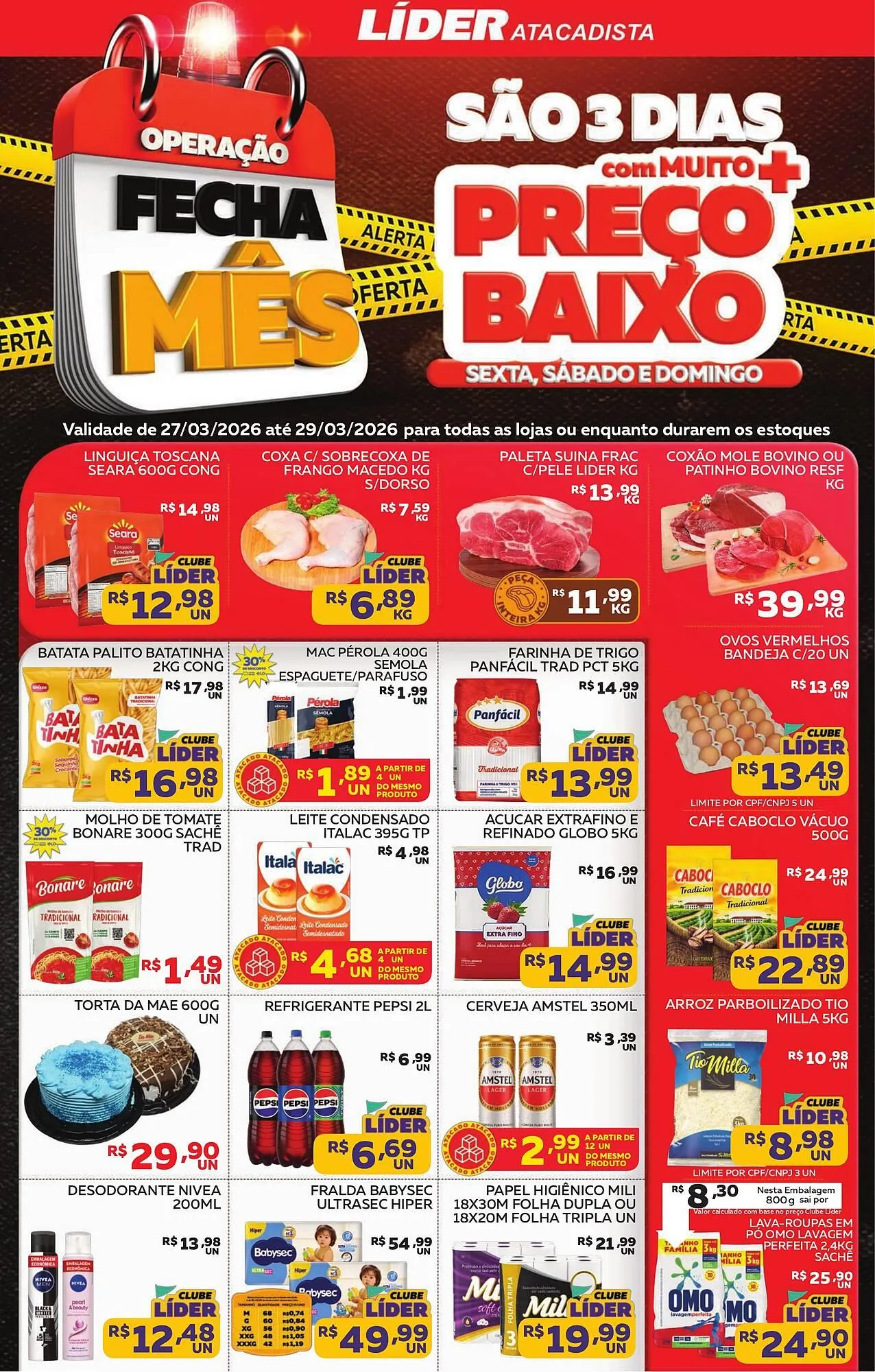 Encarte de Encarte Lider Atacadista 27 de março até 29 de março 2026 - Pagina 1
