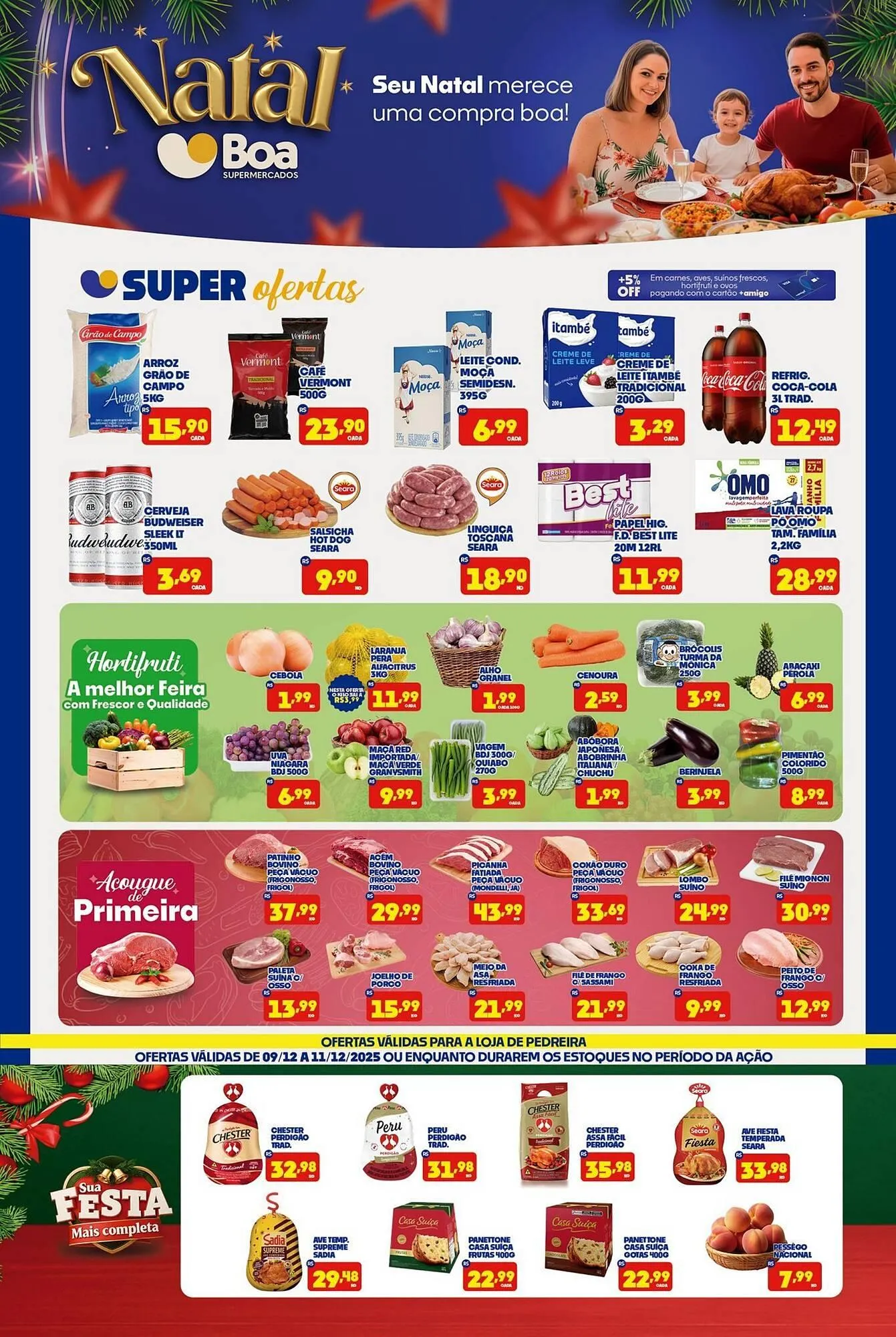 Encarte de Tabloide Boa Supermercados 9 de dezembro até 11 de dezembro 2025 - Pagina 1