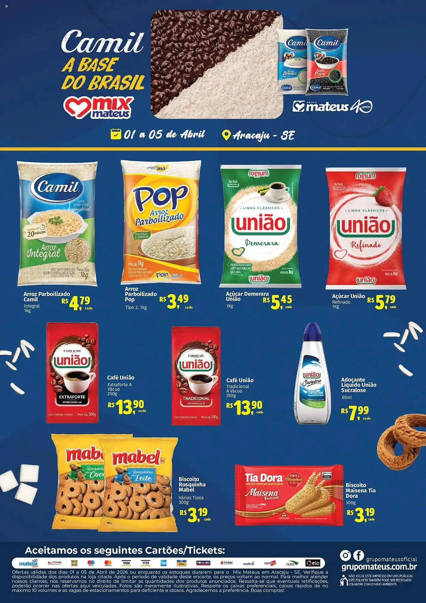 Encarte de Catálogo Supermercados Mateus 1 de abril até 5 de abril 2026 - Pagina 1