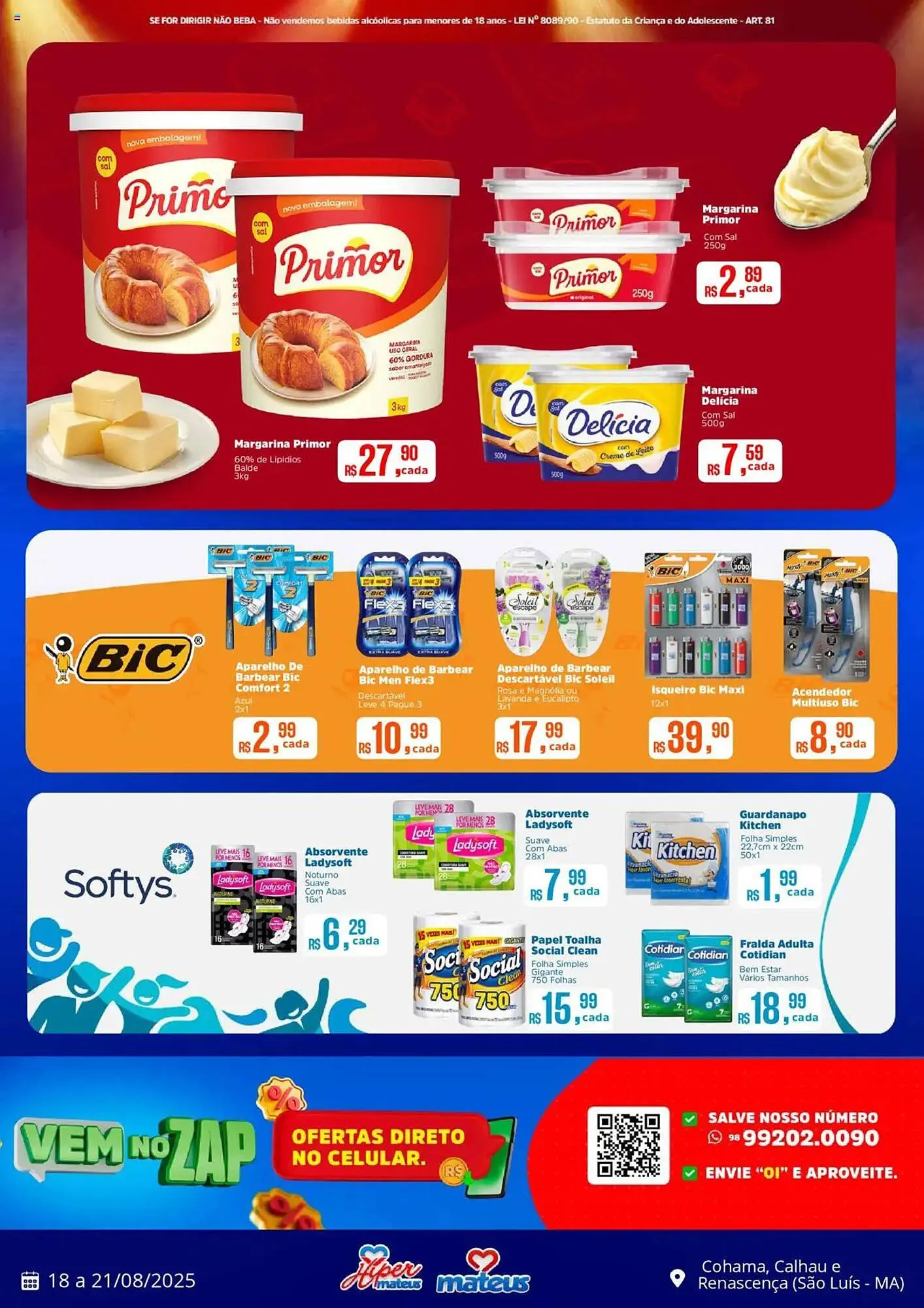 Encarte de Catálogo Supermercados Mateus 18 de agosto até 21 de agosto 2025 - Pagina 4