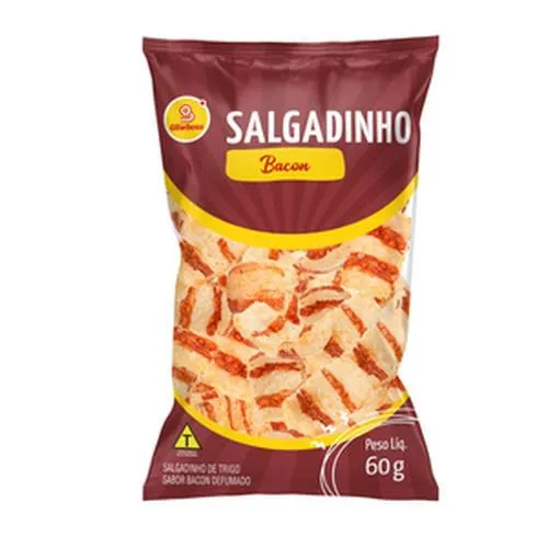 Salgadinho de Trigo GBarbosa Bacon 60g
