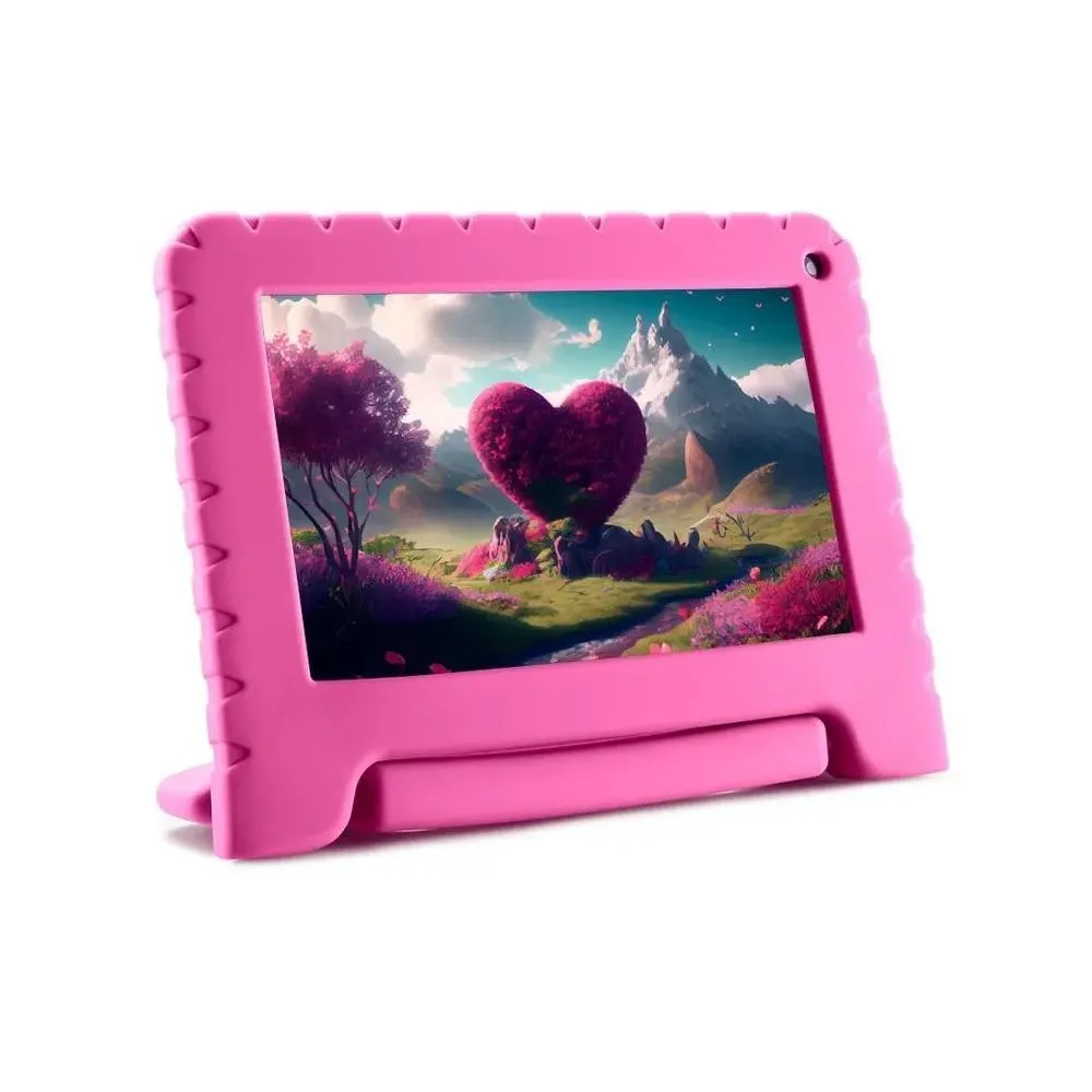 Tablet 7" 64Gb Wi-Fi, Quad Core, 4Gb RAM, Kid Pad Rosa, NB411, MULTILASER