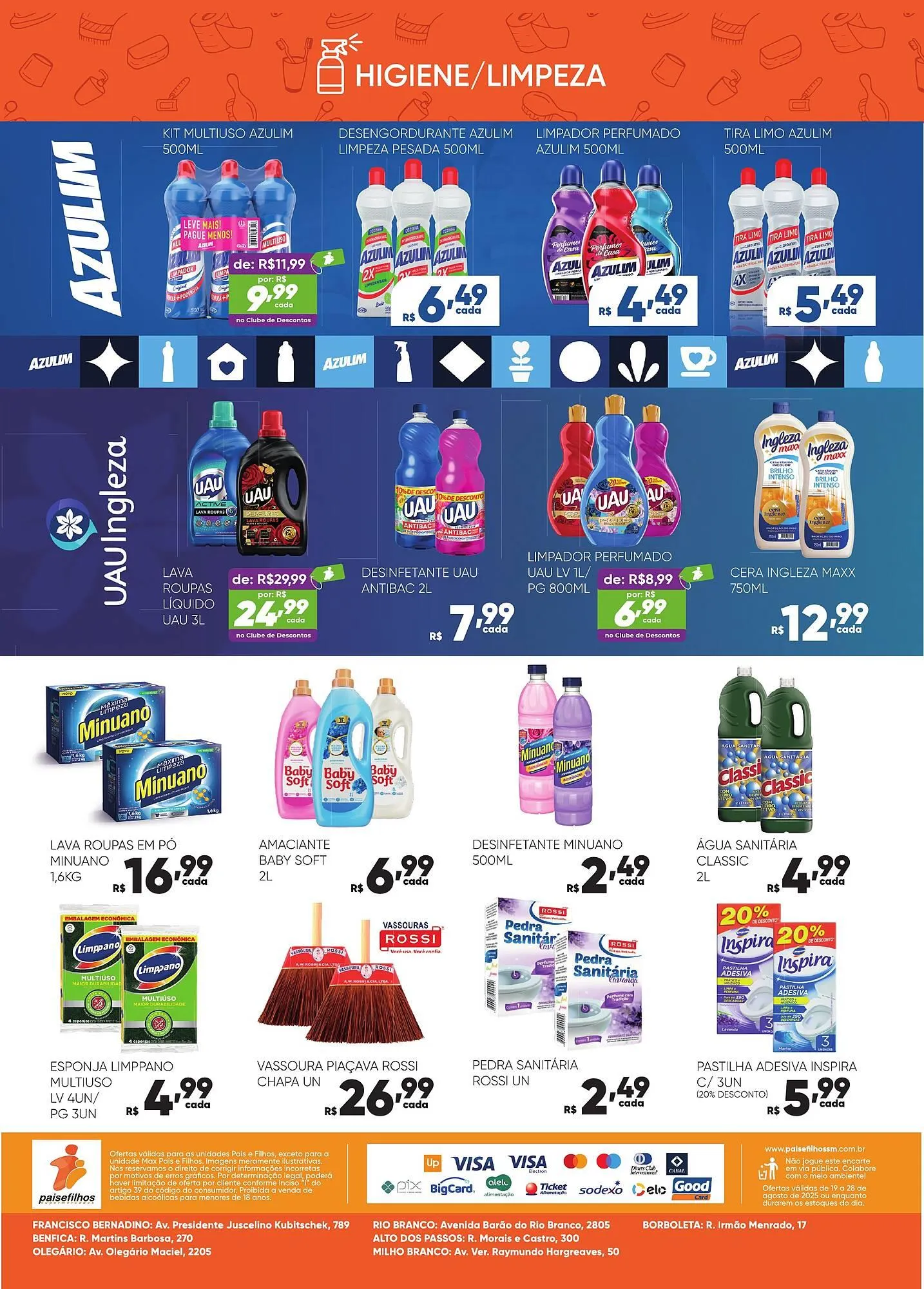 Encarte de Catálogo Pais e Filhos Supermercados 19 de agosto até 28 de agosto 2025 - Pagina 8