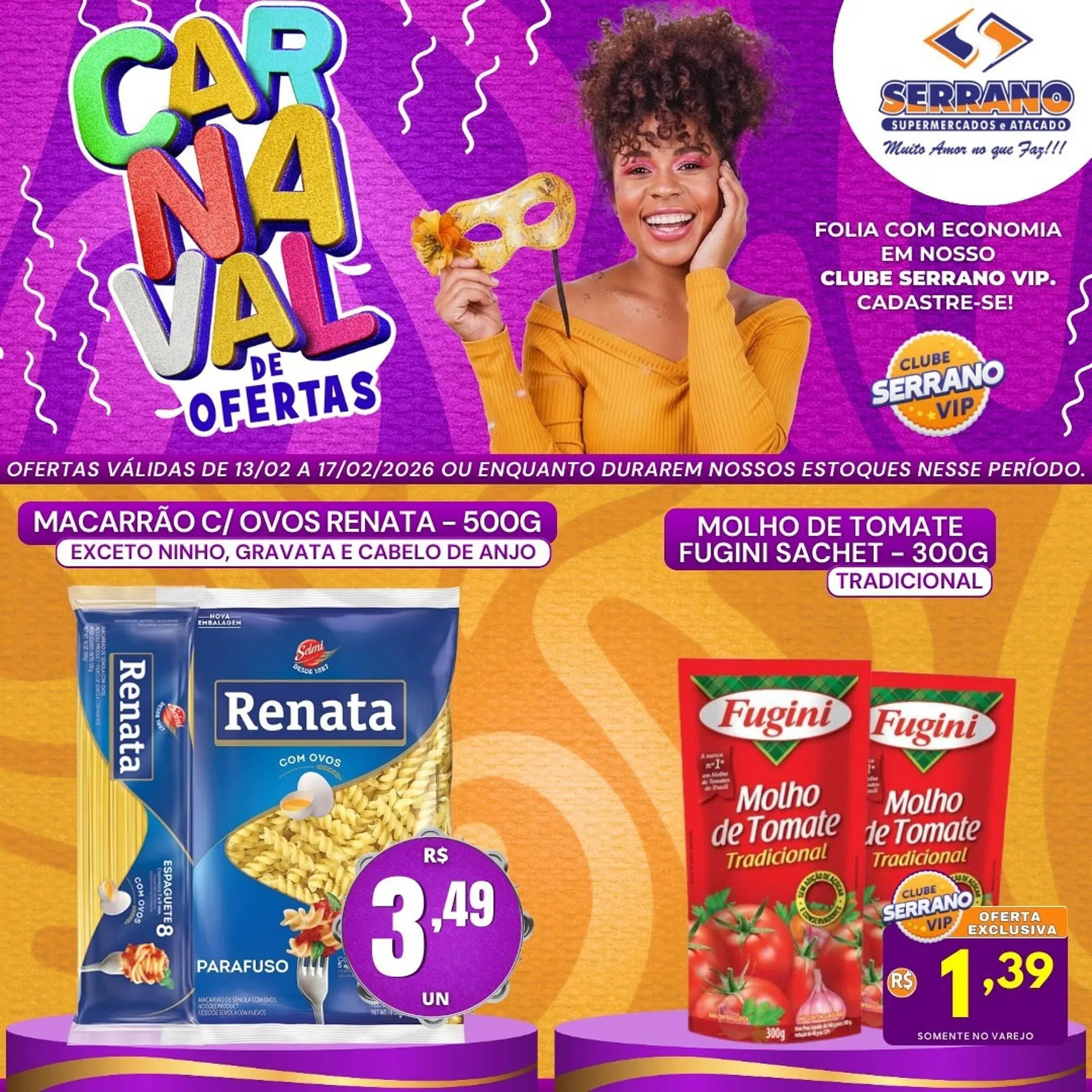 Encarte de Catálogo Serrano Supermercado 14 de fevereiro até 17 de fevereiro 2026 - Pagina 3