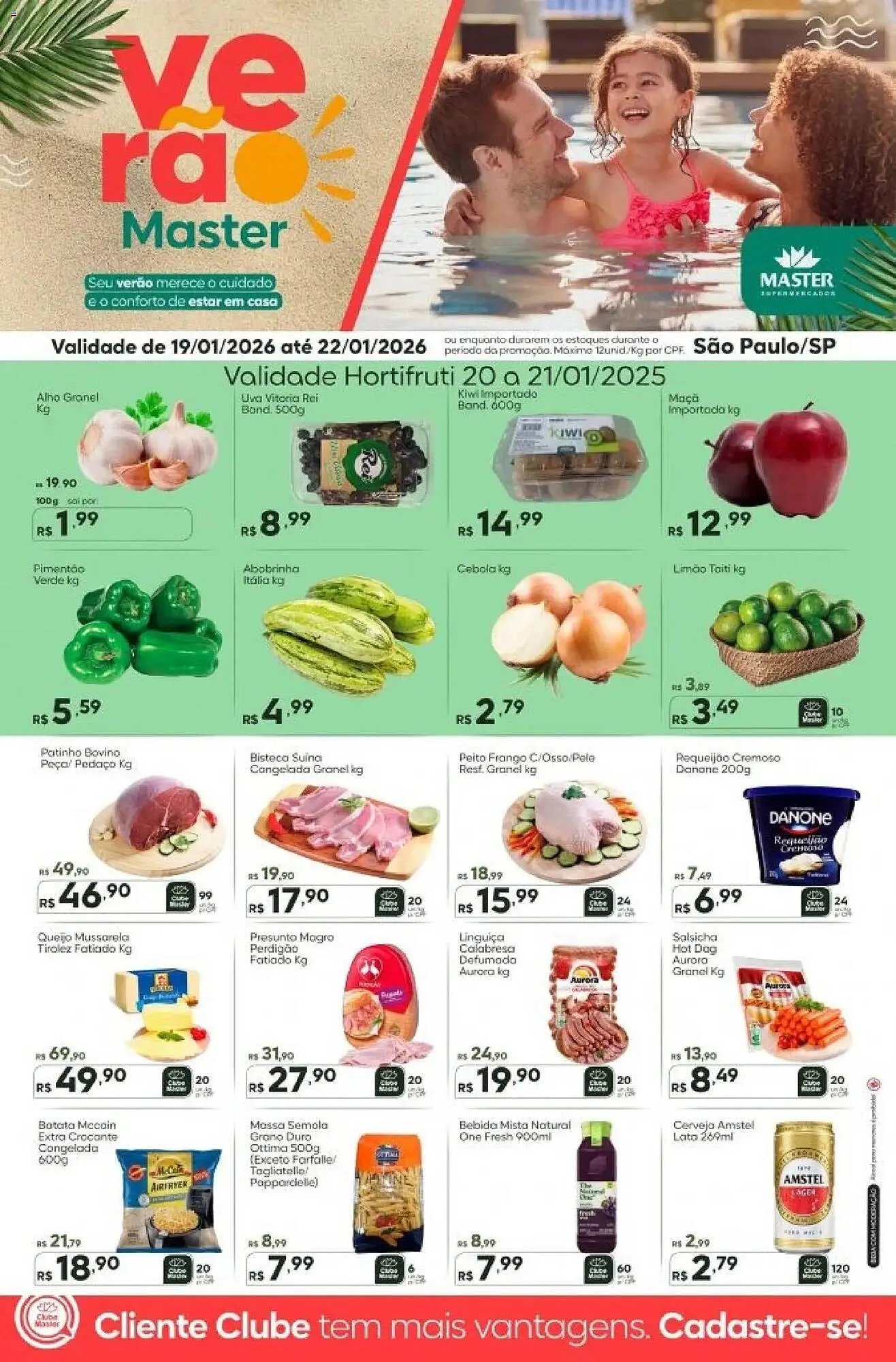 Encarte de Folheto Master Supermercados 19 de janeiro até 22 de janeiro 2026 - Pagina 1