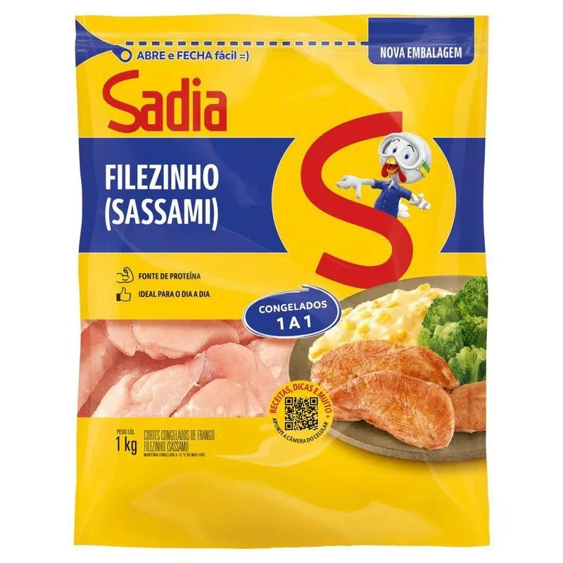 Filezinho Sassami de Frango Congelado Sadia 1kg