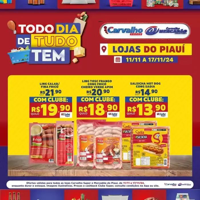 Encarte de Encarte Carvalho Supermercado 11 de novembro até 17 de novembro 2024 - Pagina 1