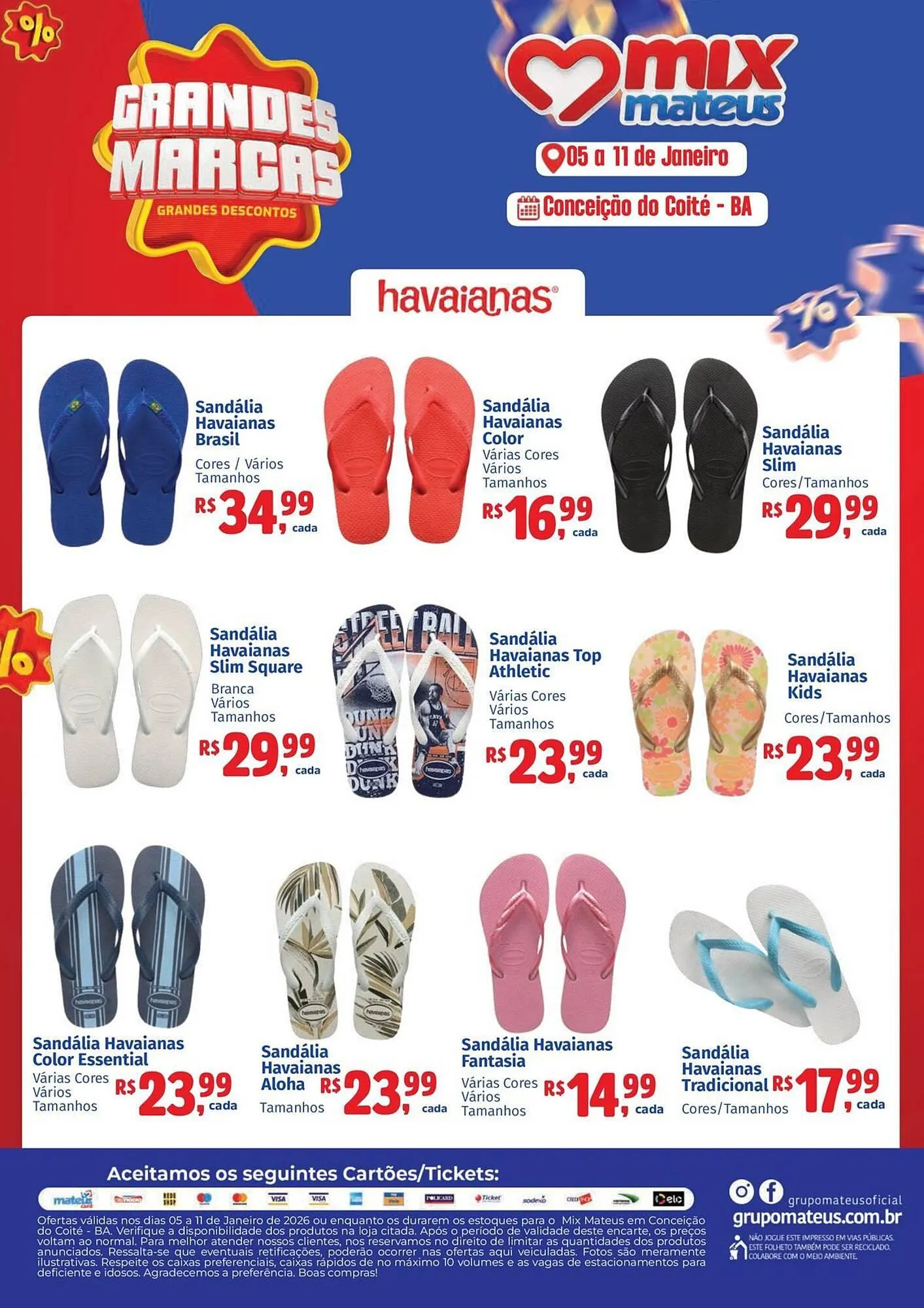 Encarte de Catálogo Supermercados Mateus 5 de janeiro até 11 de janeiro 2026 - Pagina 1