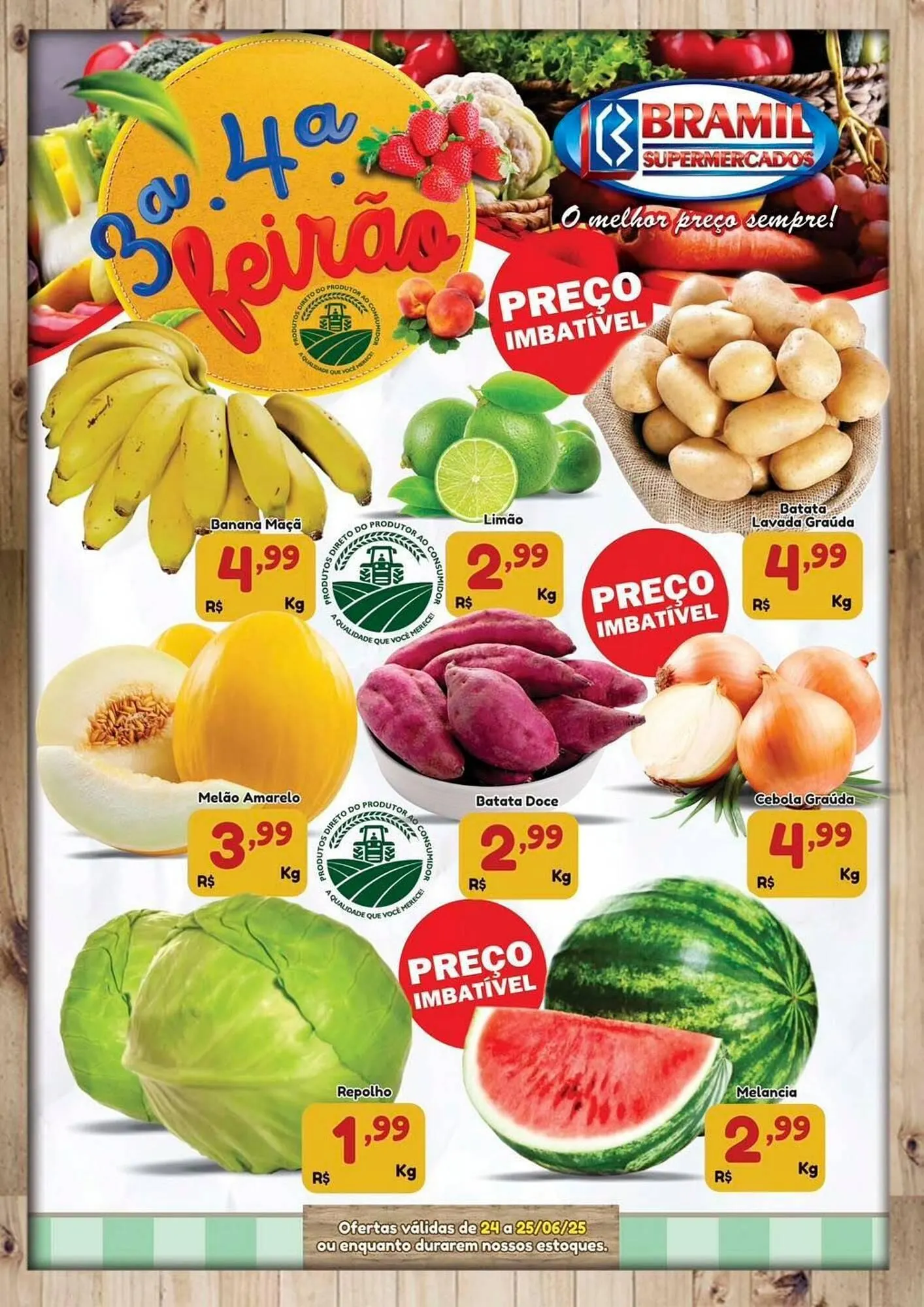 Encarte de Catálogo Bramil Supermercados 24 de junho até 25 de junho 2025 - Pagina 1