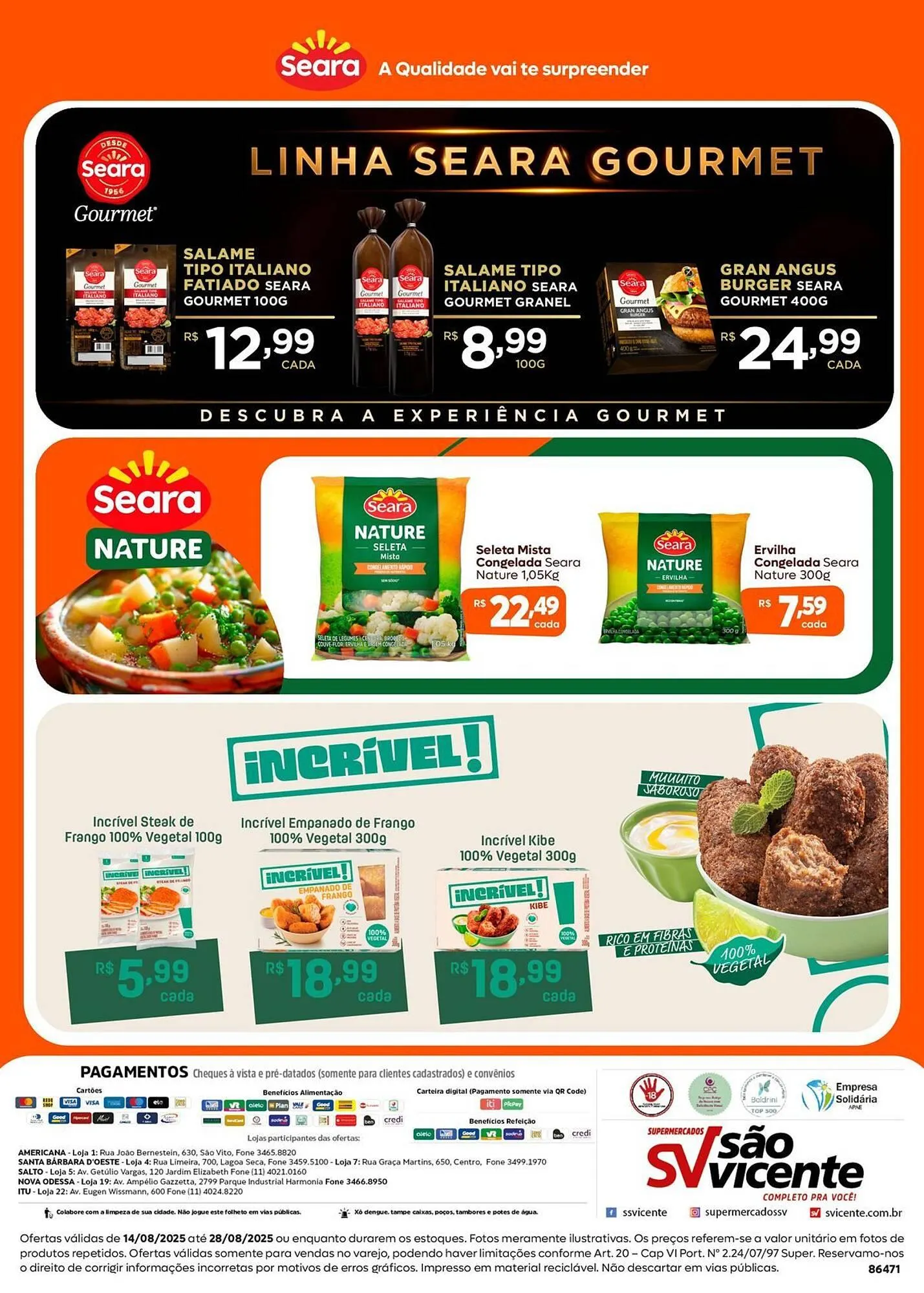 Encarte de Catálogo Supermercados São Vicente 14 de agosto até 28 de agosto 2025 - Pagina 2