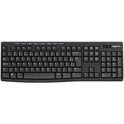 Teclado sem fio Logitech K270 com Teclas de Mídia de Fácil Acesso, Conexão USB, Pilhas Inclusas e Layout ABNT2 CX 1 UN