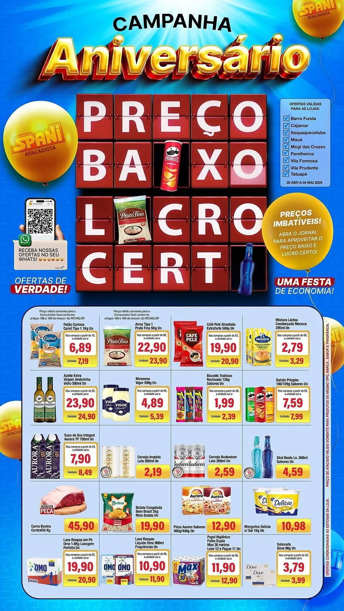 Encarte de Folheto Spani Atacadista 28 de abril até 4 de maio 2026 - Pagina 1