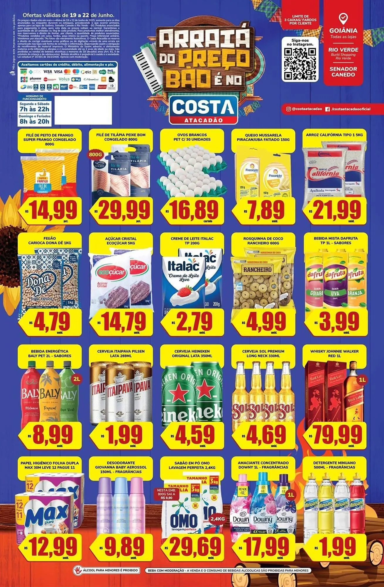 Encarte de Catálogo Costa Atacadão 20 de junho até 22 de junho 2025 - Pagina 1