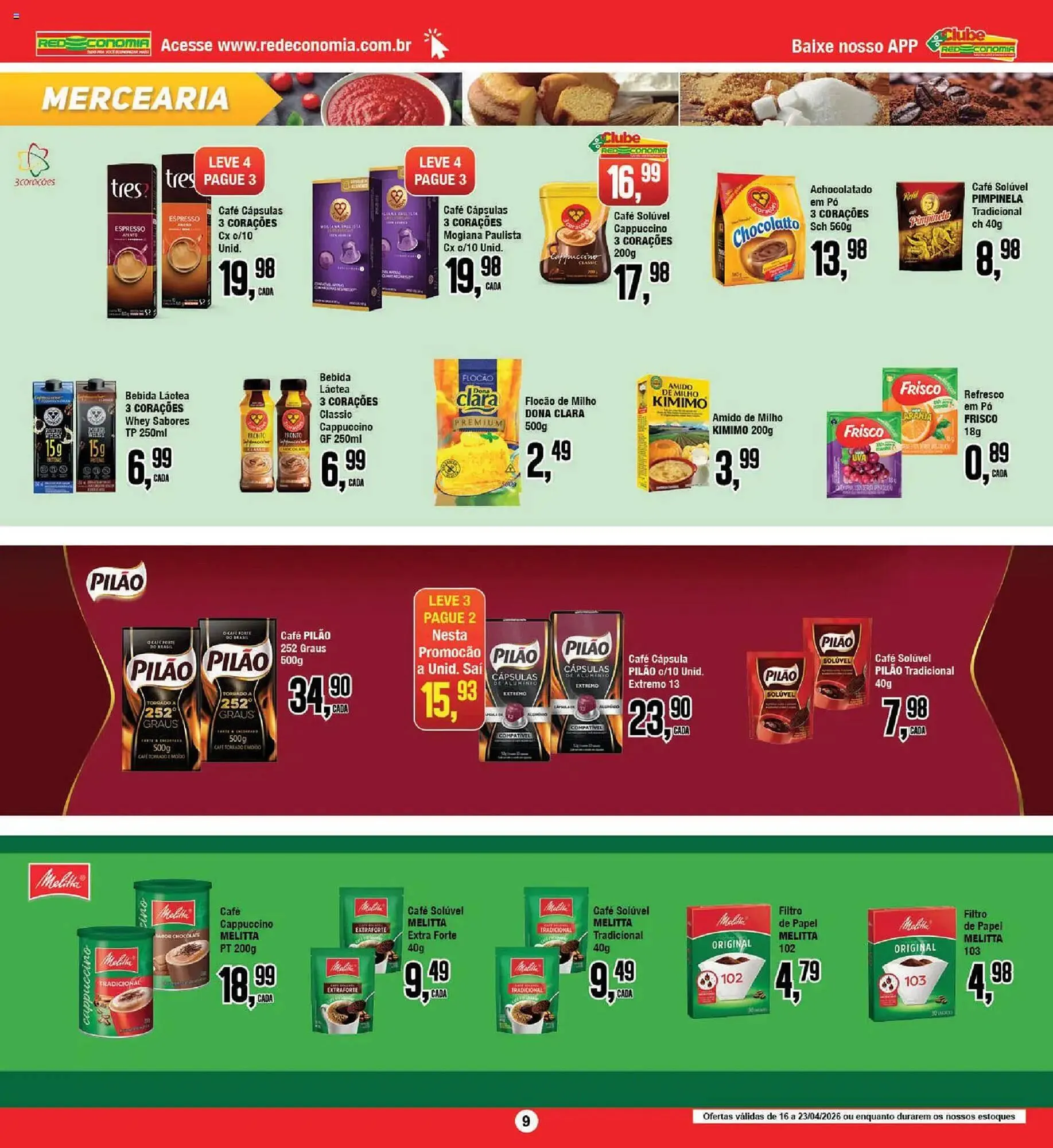Encarte de Encarte Redeconomia 16 de abril até 24 de abril 2026 - Pagina 9