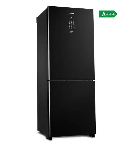 Geladeira Panasonic A+++ NR-BB53GV3B - Black Glass, Frost Free, 425 Litros - Preto