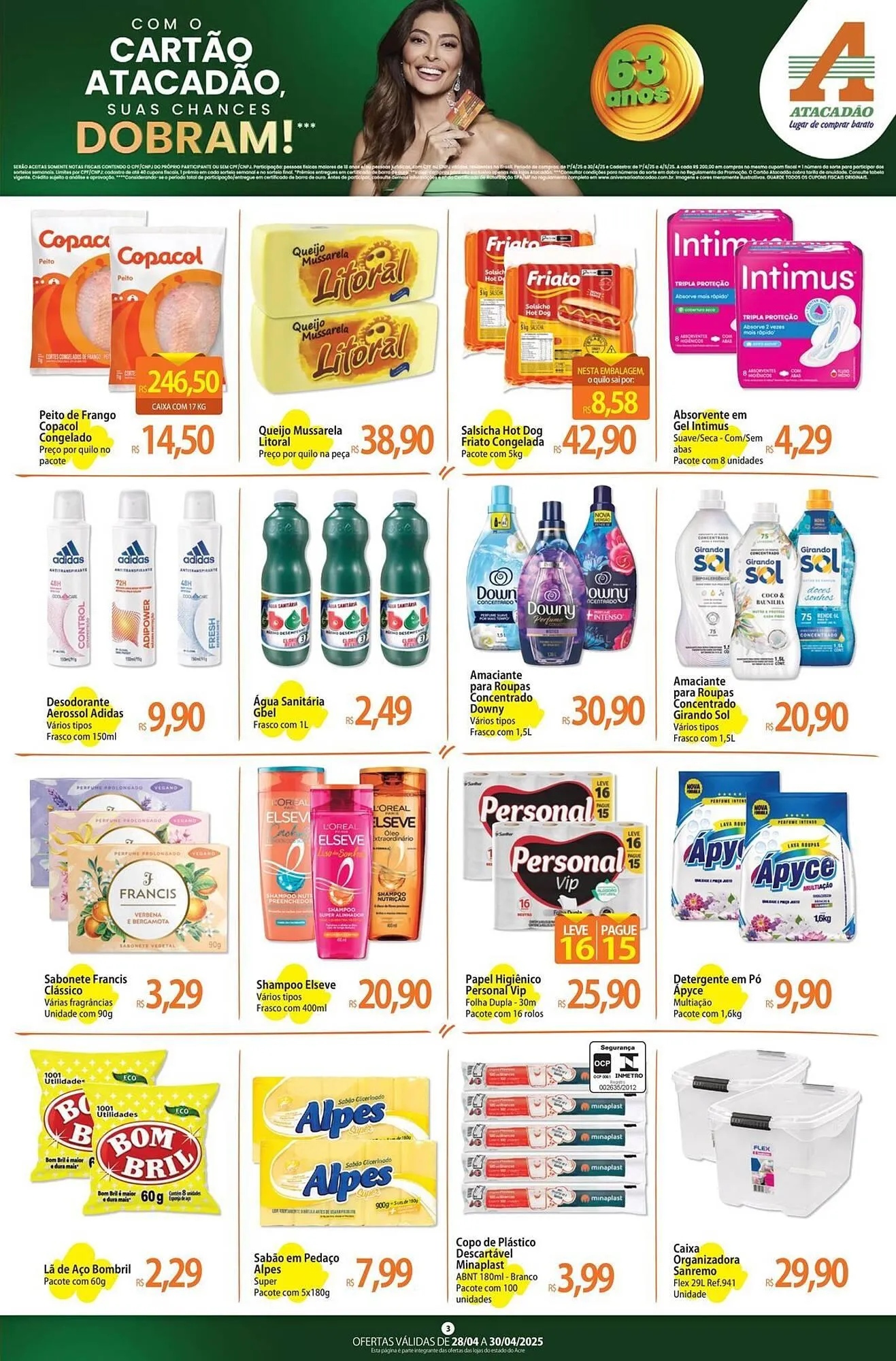 Encarte de Catálogo Atacadão 28 de abril até 30 de abril 2025 - Pagina 3