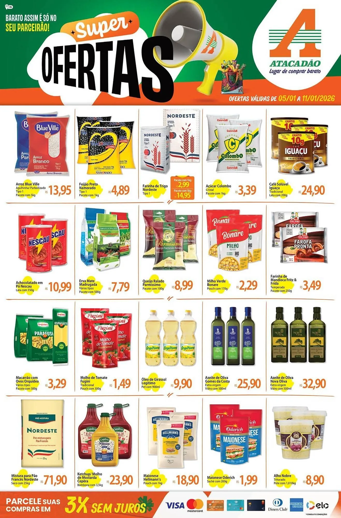 Encarte de Folheto Atacadão 6 de janeiro até 11 de janeiro 2026 - Pagina 1
